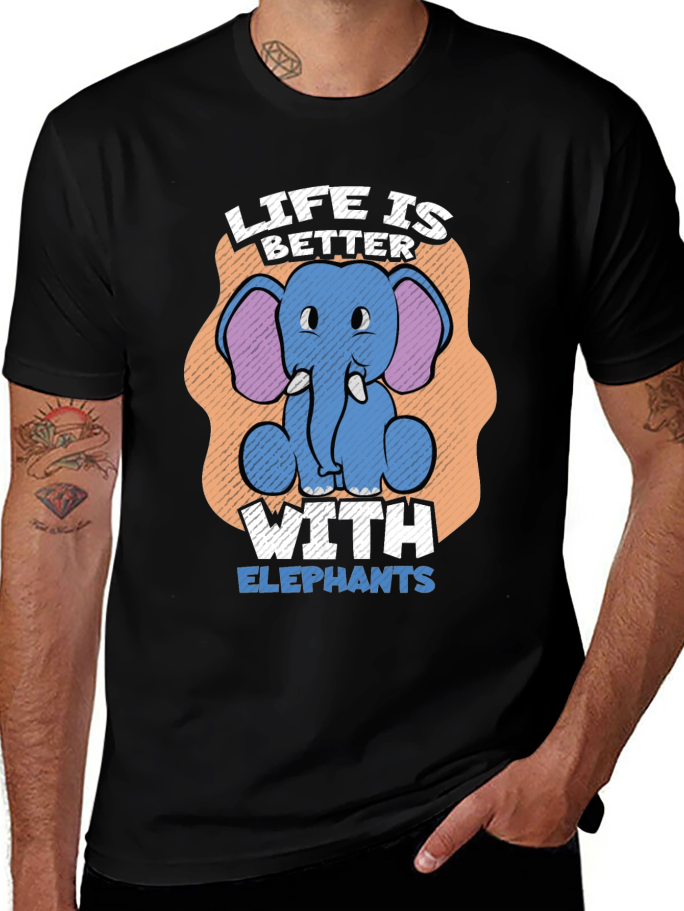 Life is Better with Elephants T-Shirt