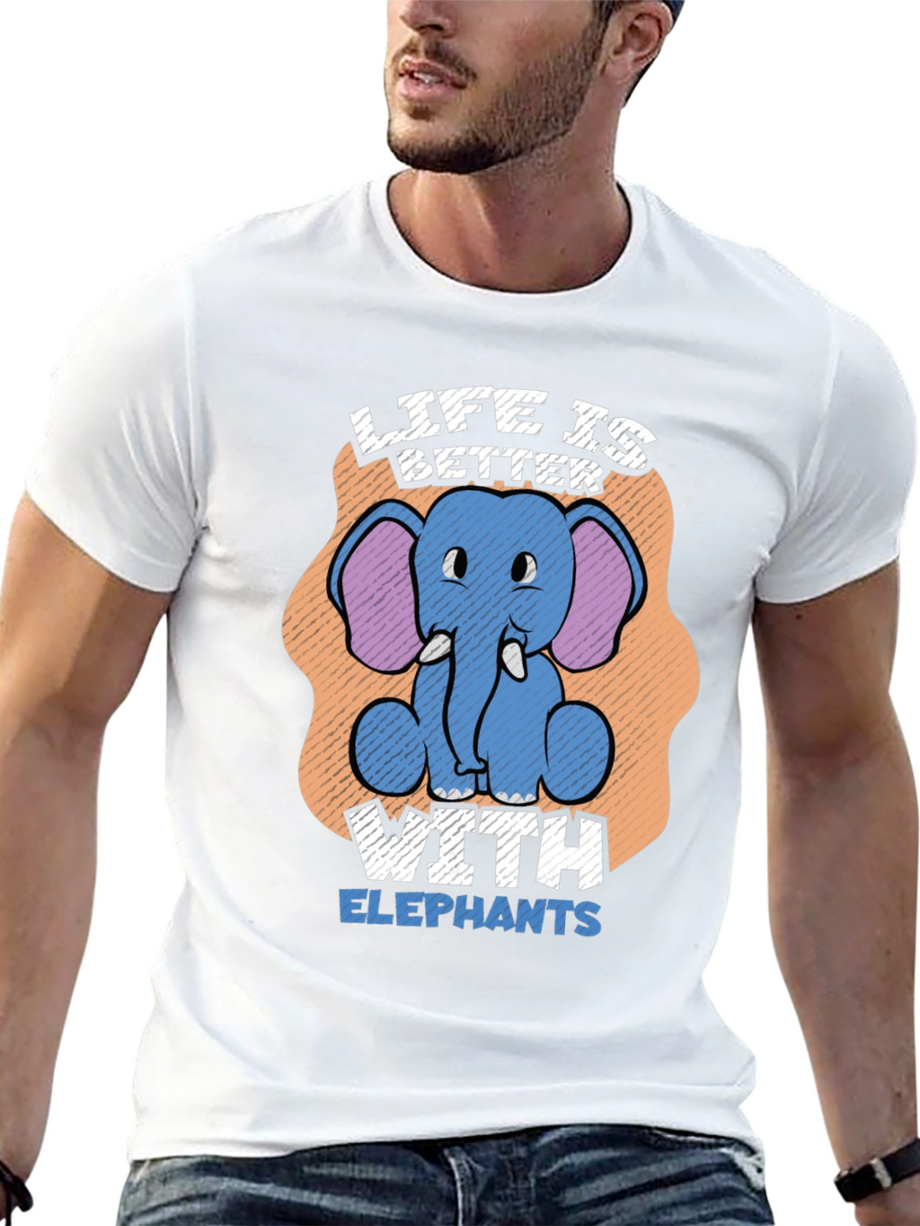 Life is Better with Elephants T-Shirt