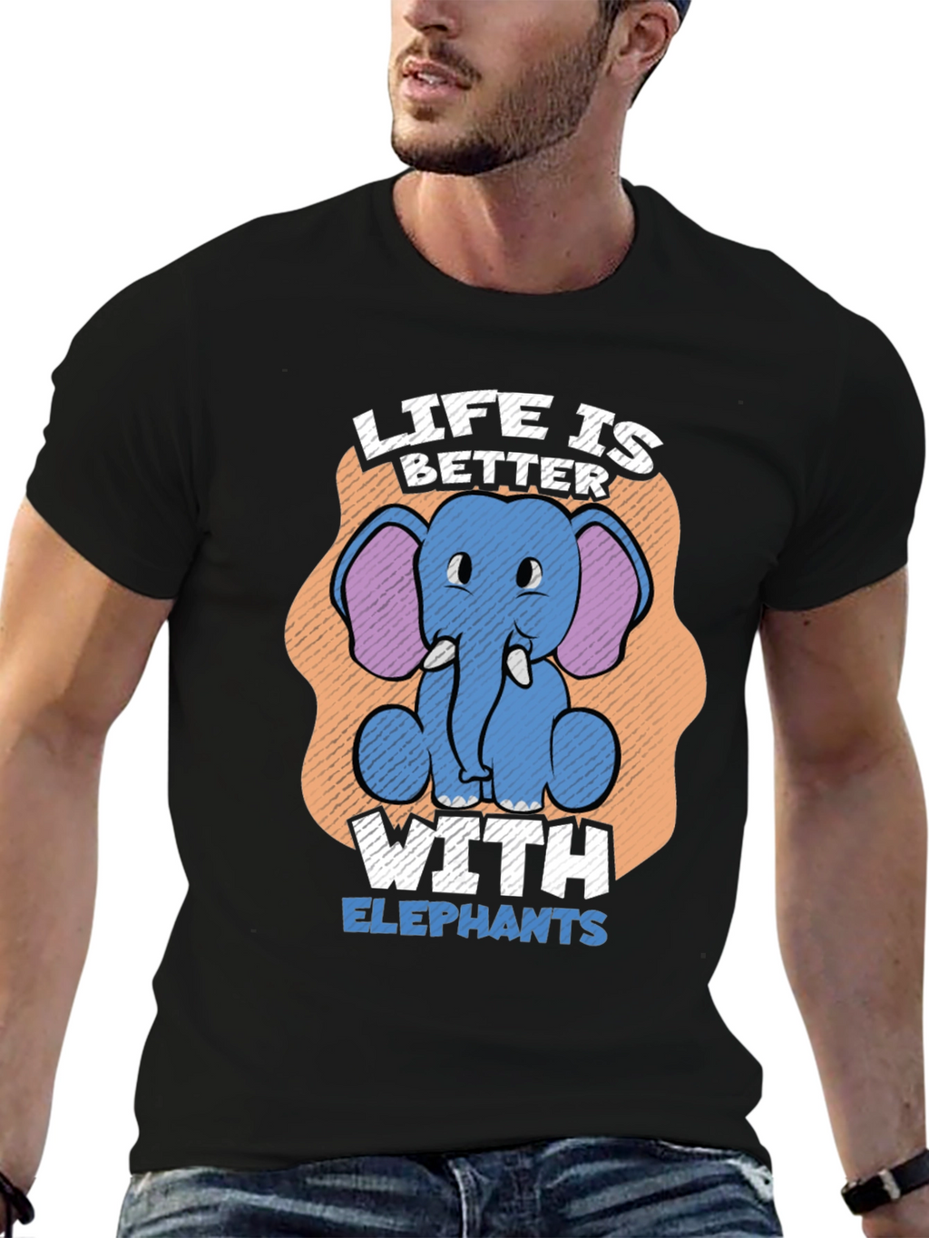 Life is Better with Elephants T-Shirt