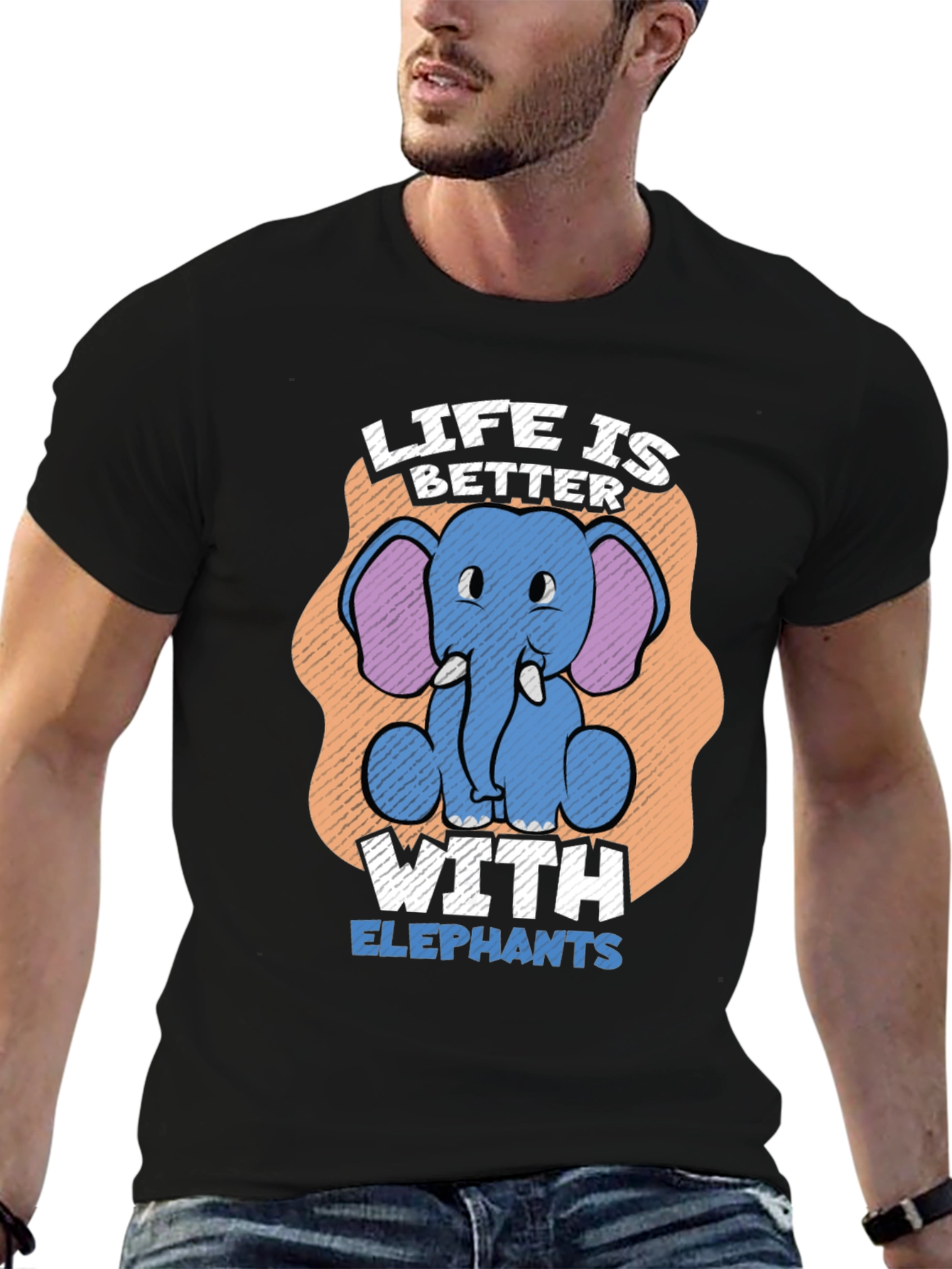 Life is Better with Elephants T-Shirt