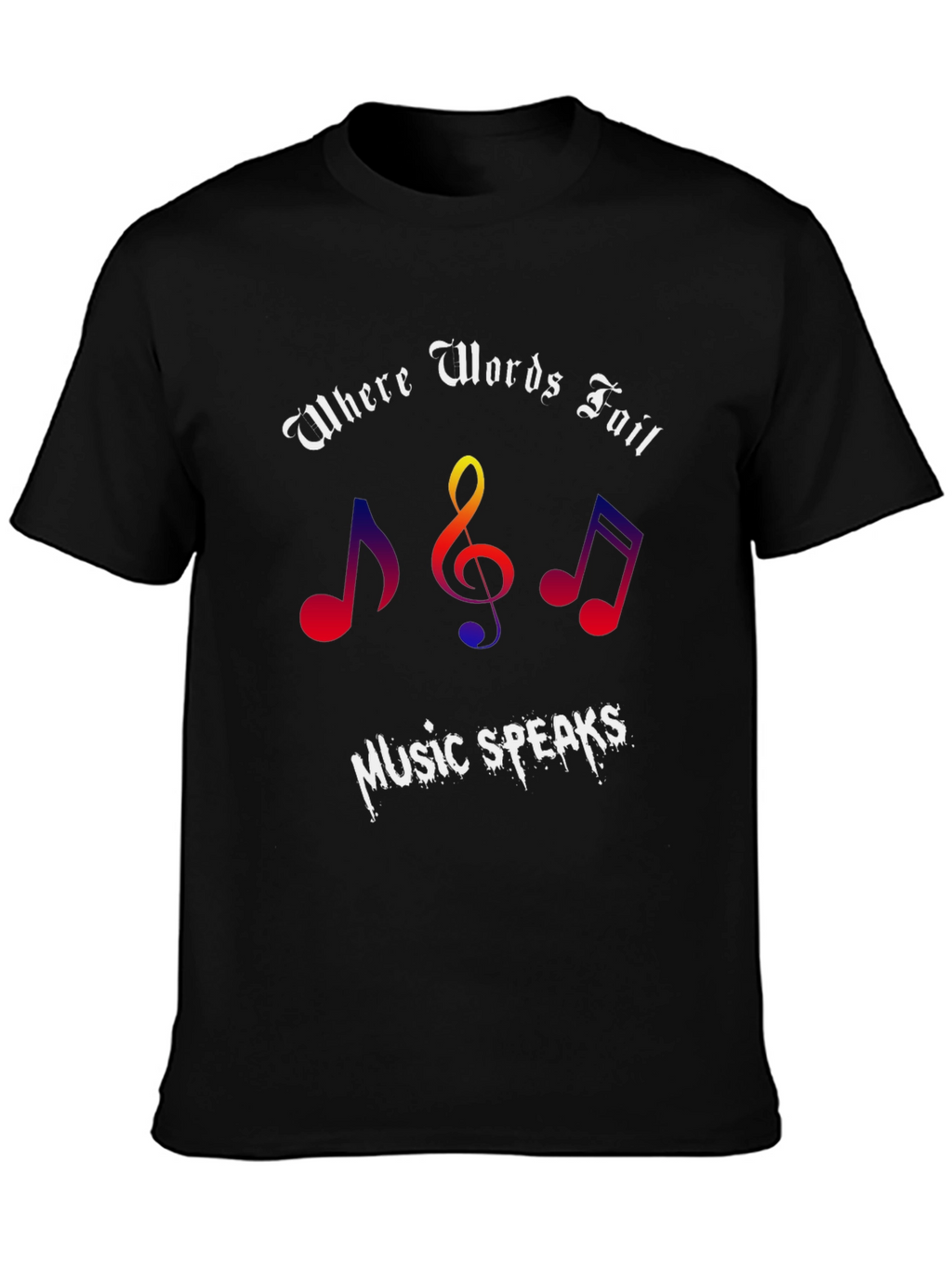 Music Speaks Graphic Tee