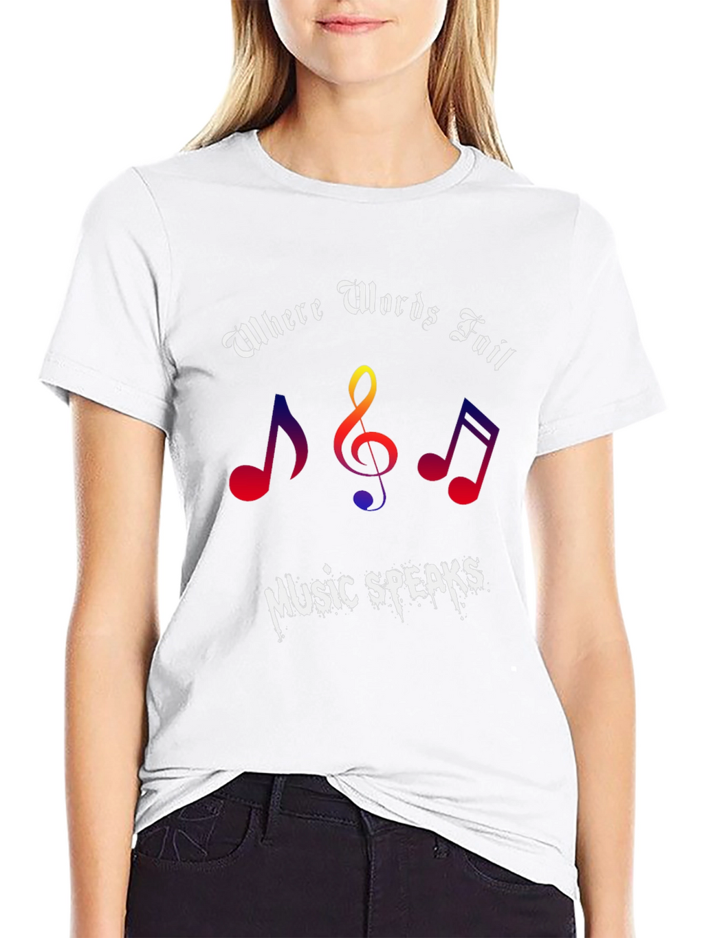 Music Speaks Graphic Tee