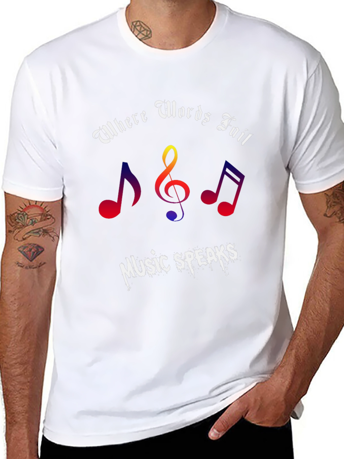 Music Speaks Graphic Tee