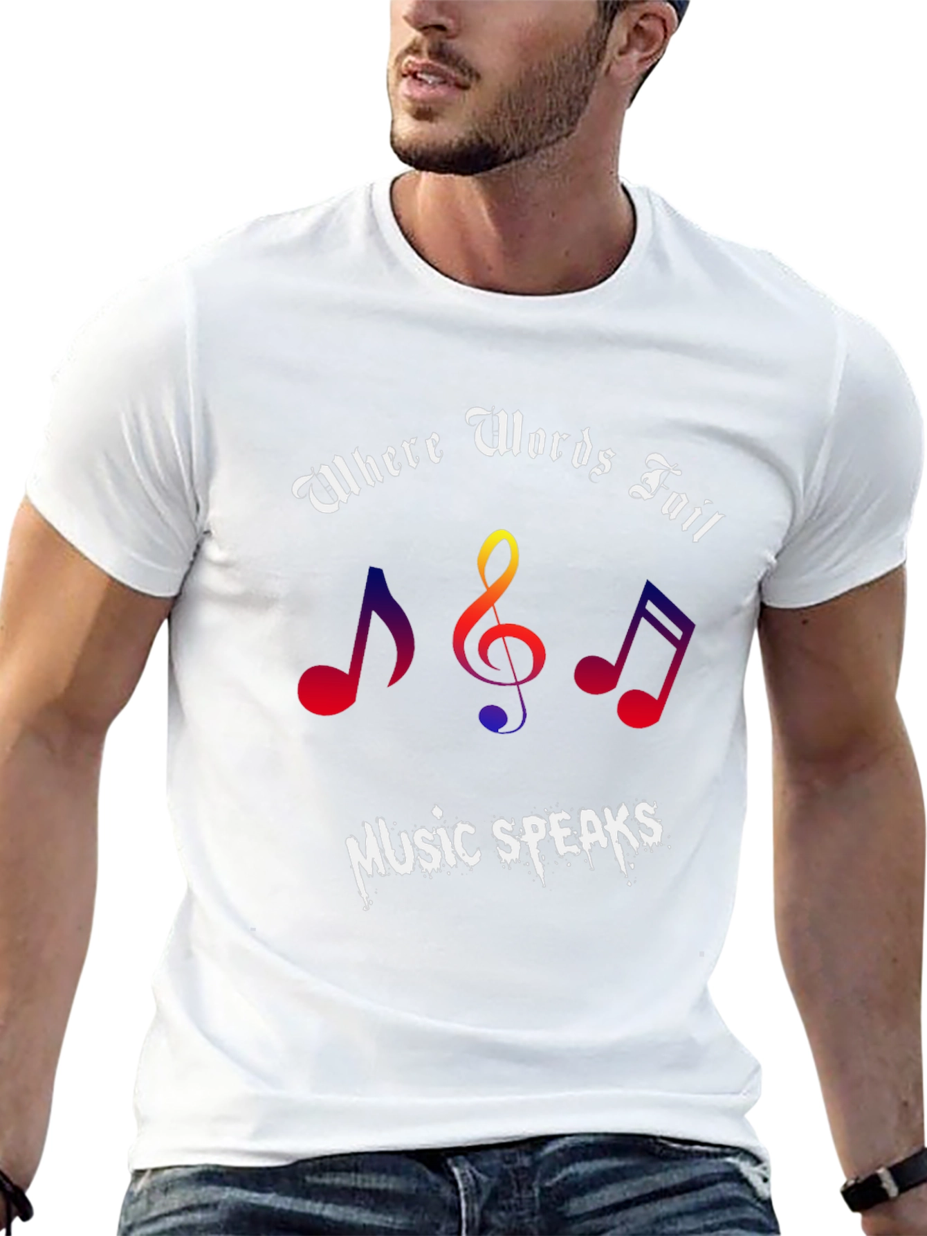 Music Speaks Graphic Tee