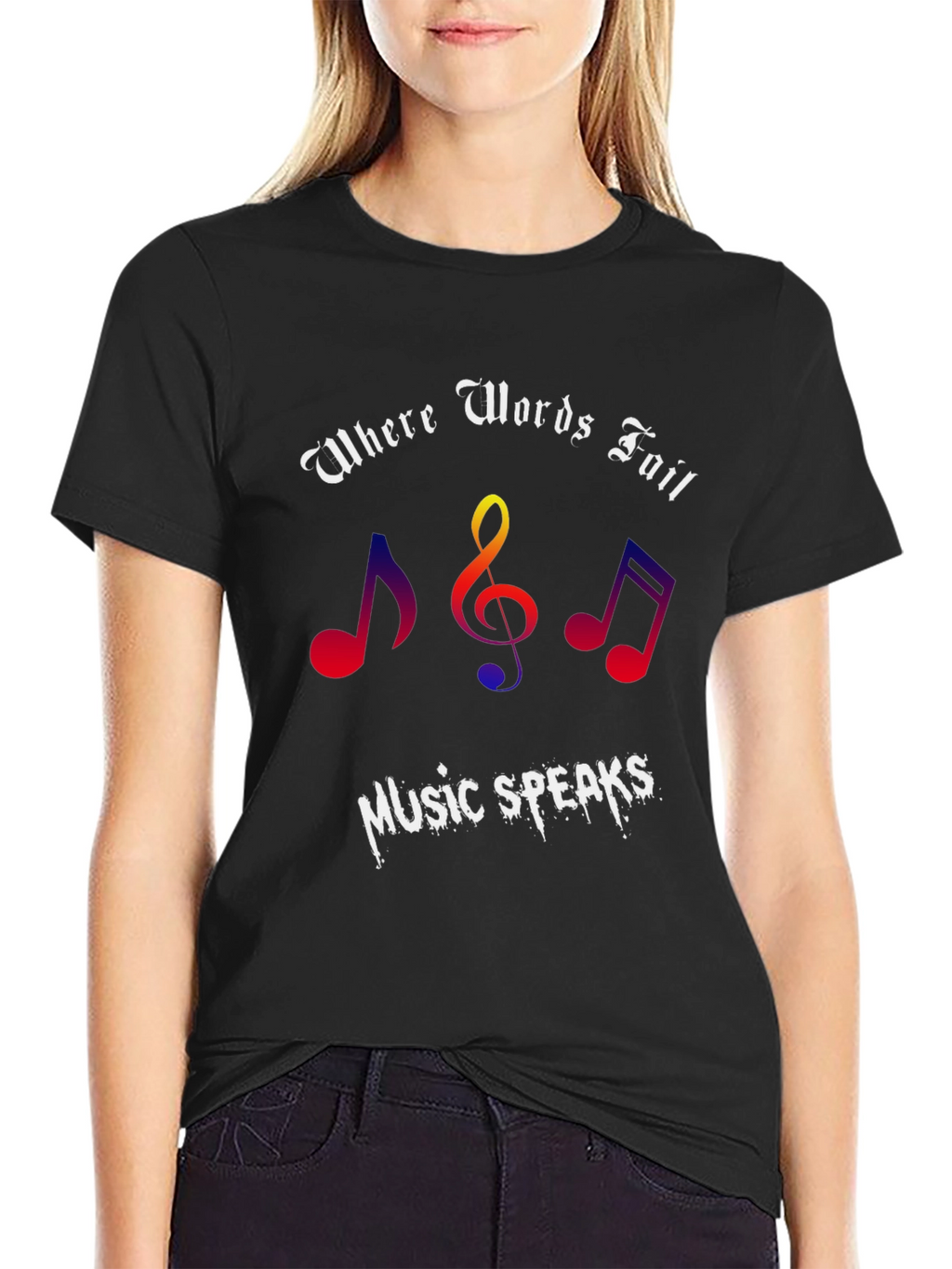 Music Speaks Graphic Tee