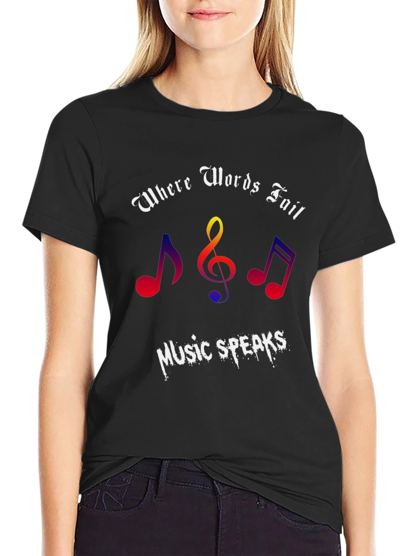 Music Speaks Graphic Tee