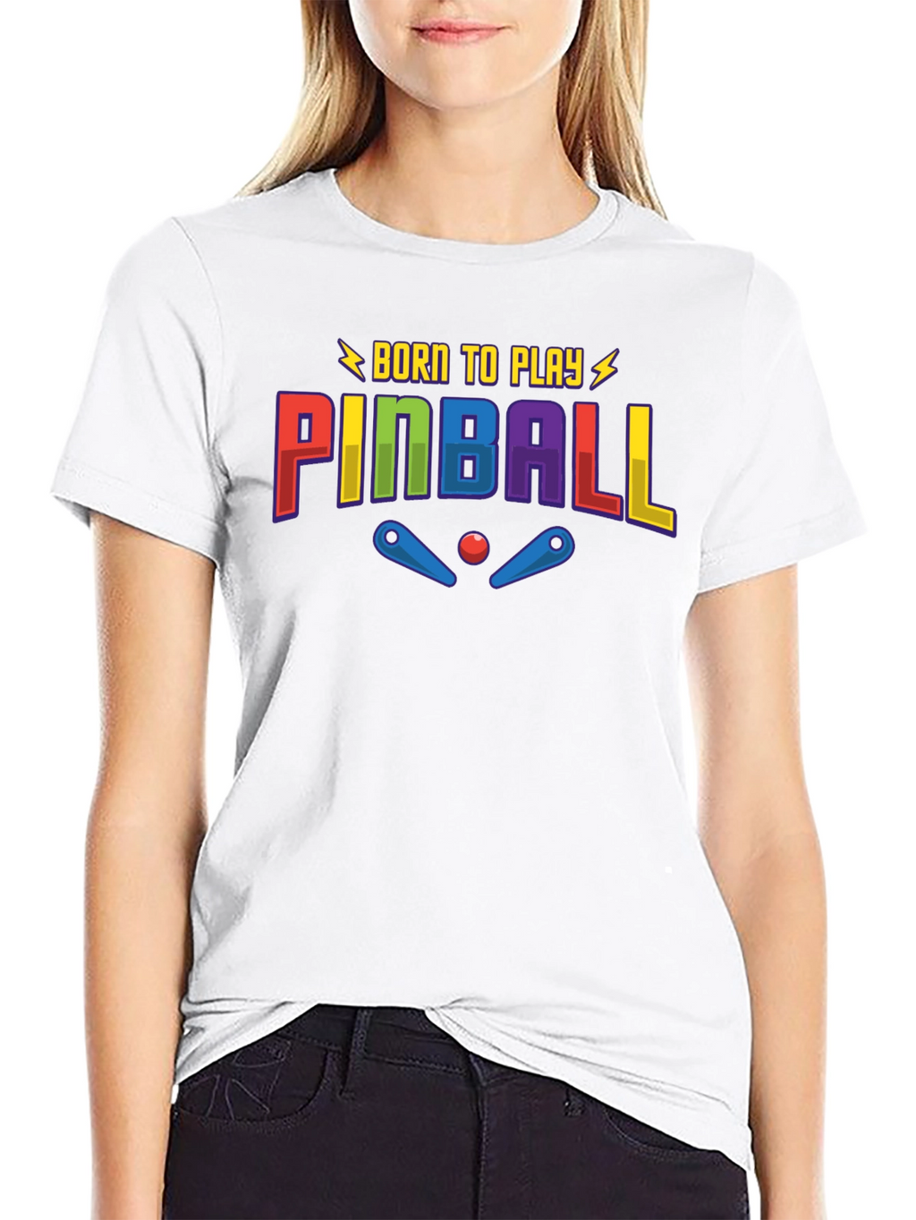 Born to Play Pinball Graphic T-Shirt