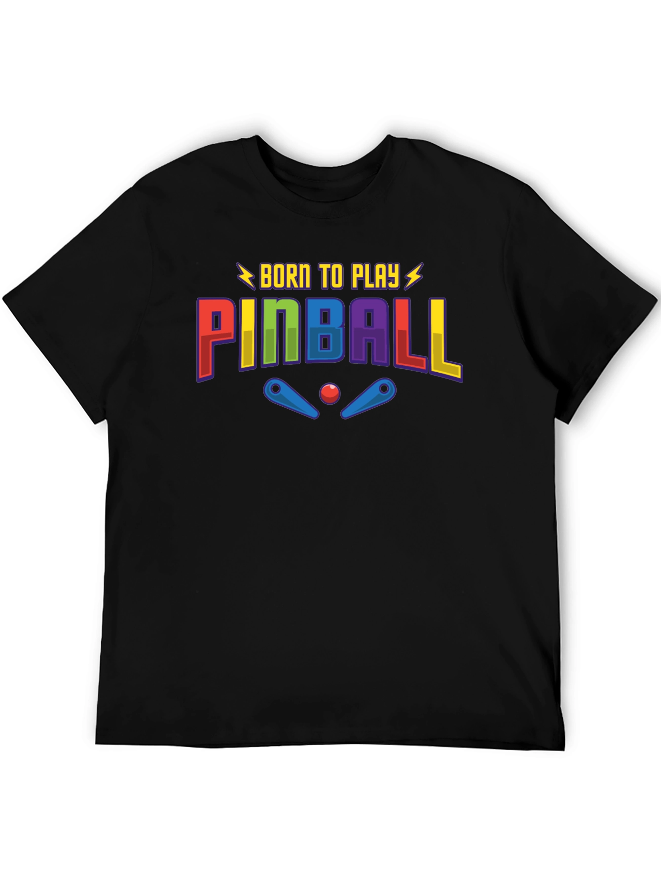 Born to Play Pinball Graphic T-Shirt