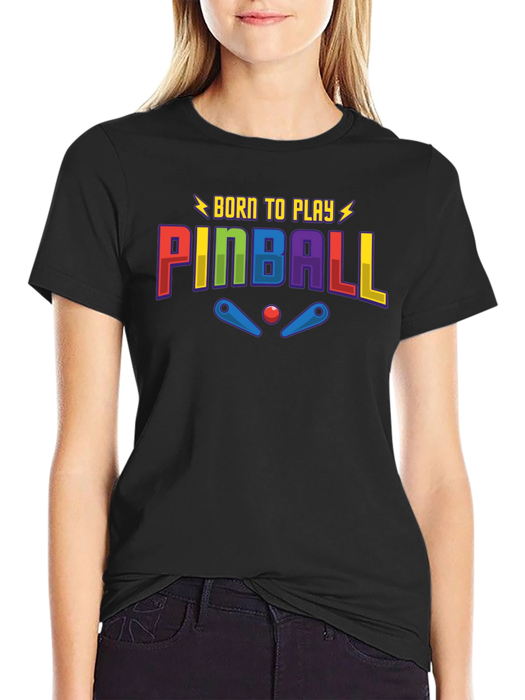 Born to Play Pinball Graphic T-Shirt