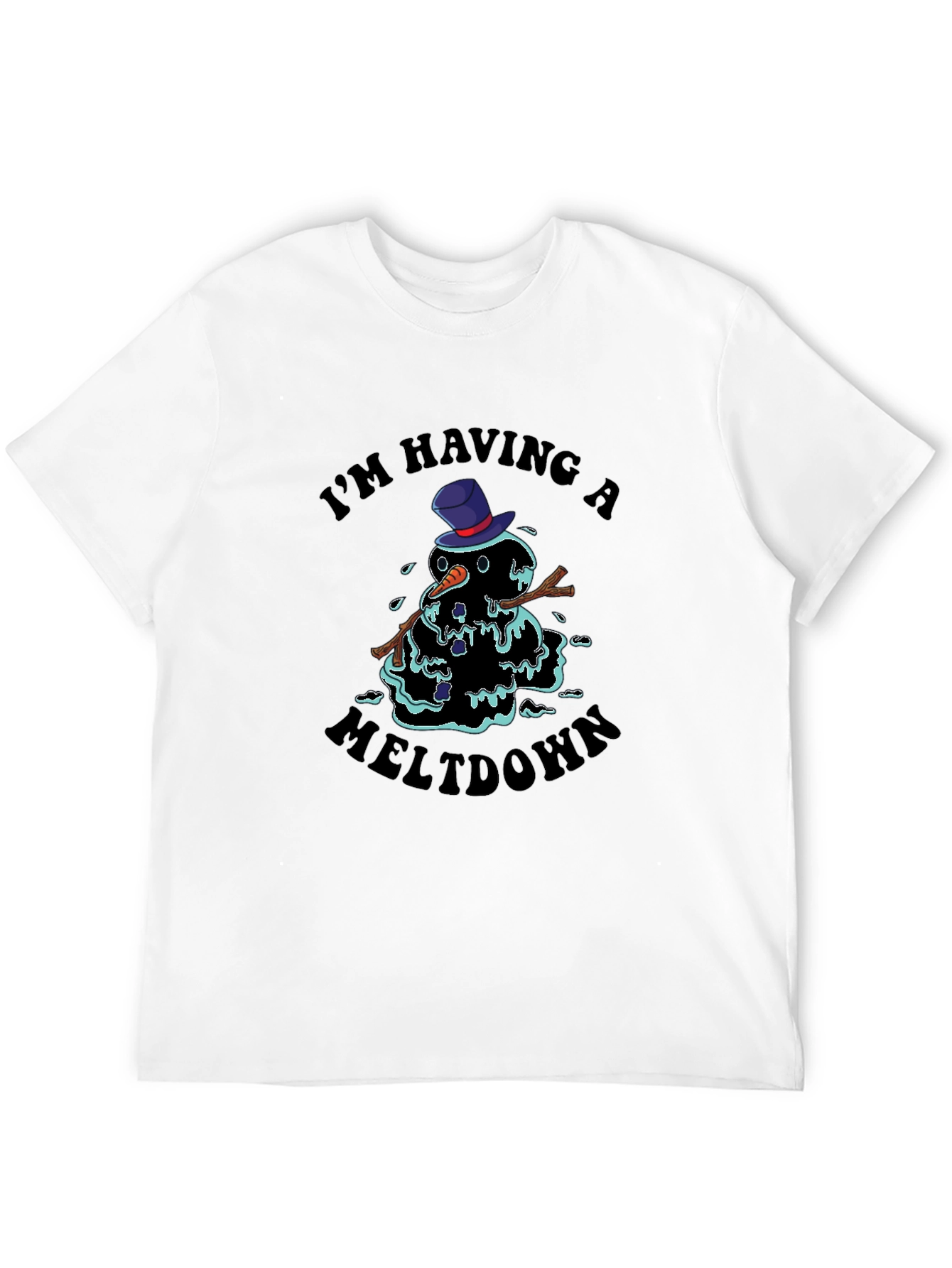Meltdown Snowman Graphic Tee - Im Having A Meltdown T-Shirt
