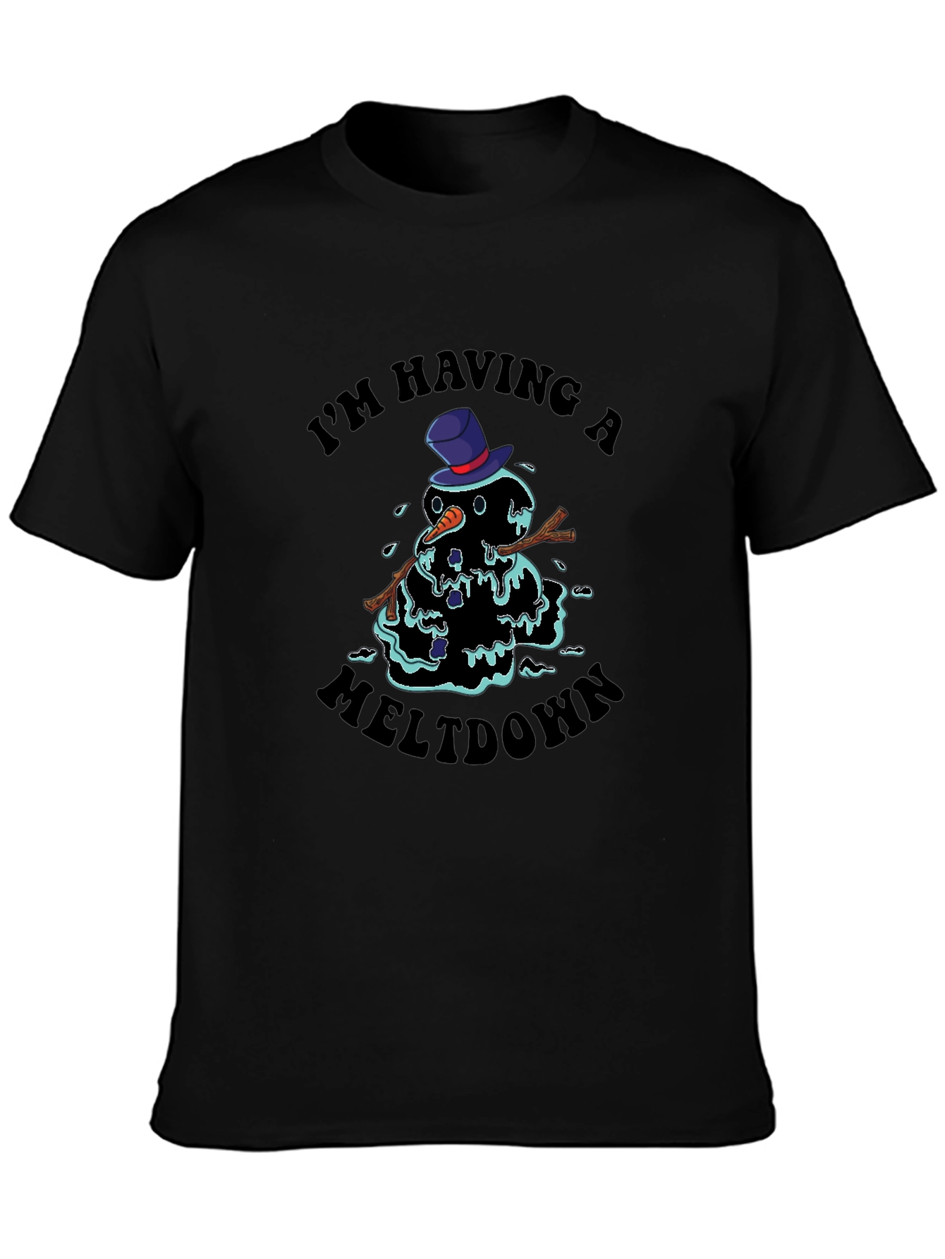 Meltdown Snowman Graphic Tee - Im Having A Meltdown T-Shirt