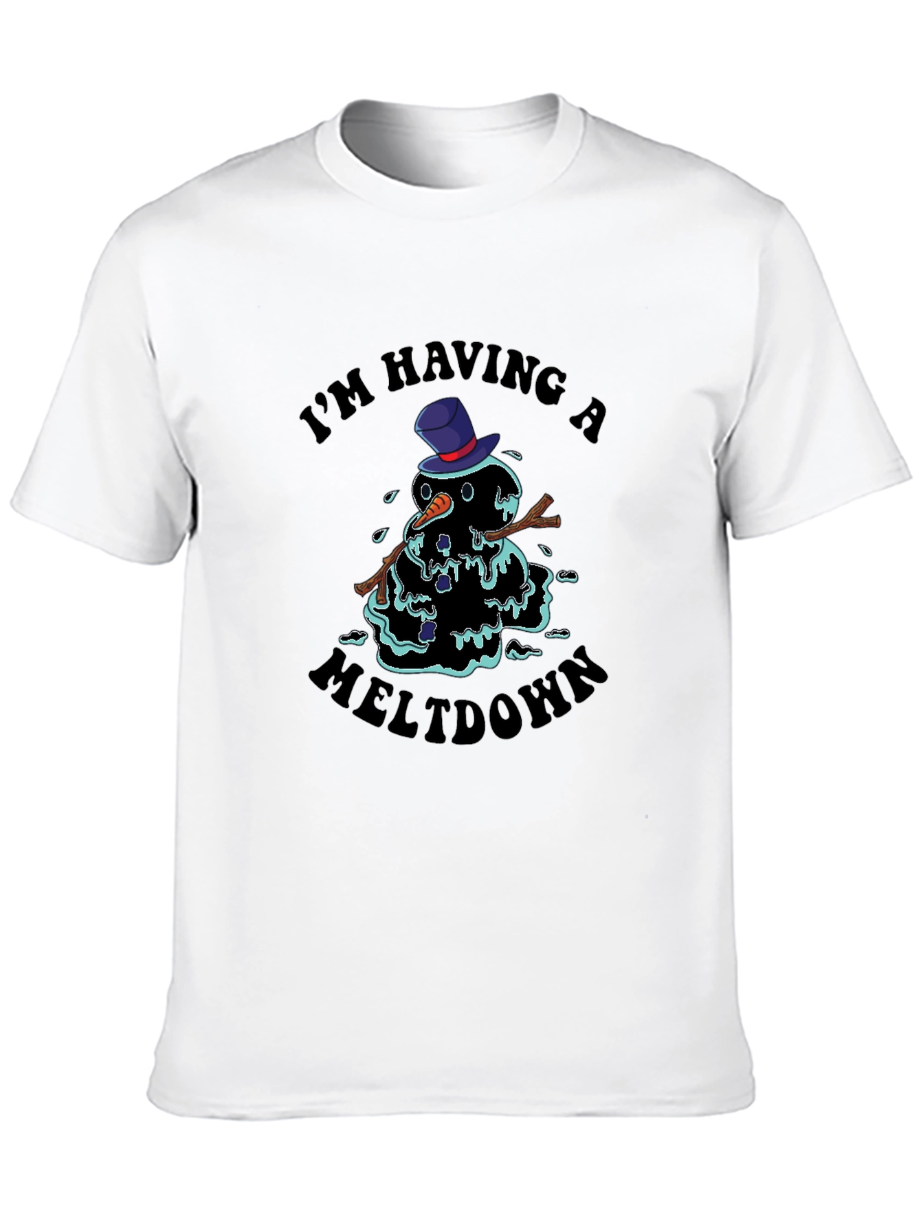 Meltdown Snowman Graphic Tee - Im Having A Meltdown T-Shirt