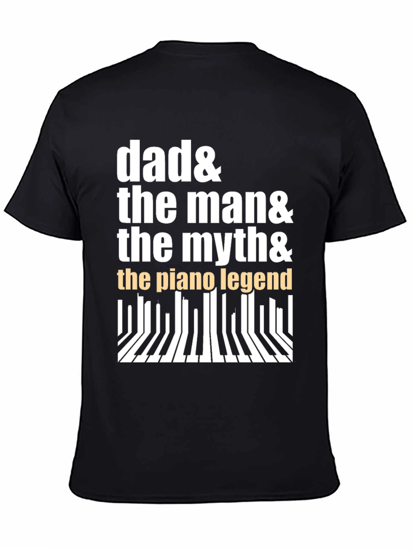 Dad Piano Legend Graphic Tee - Musician Gift