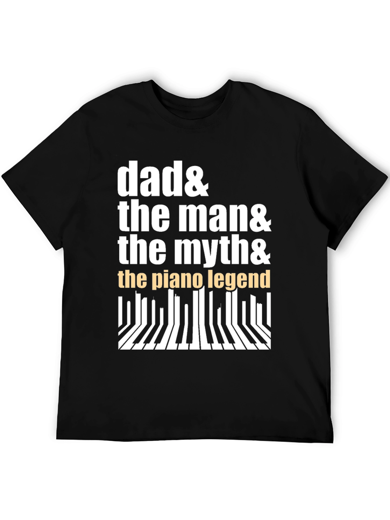 Dad Piano Legend Graphic Tee - Musician Gift