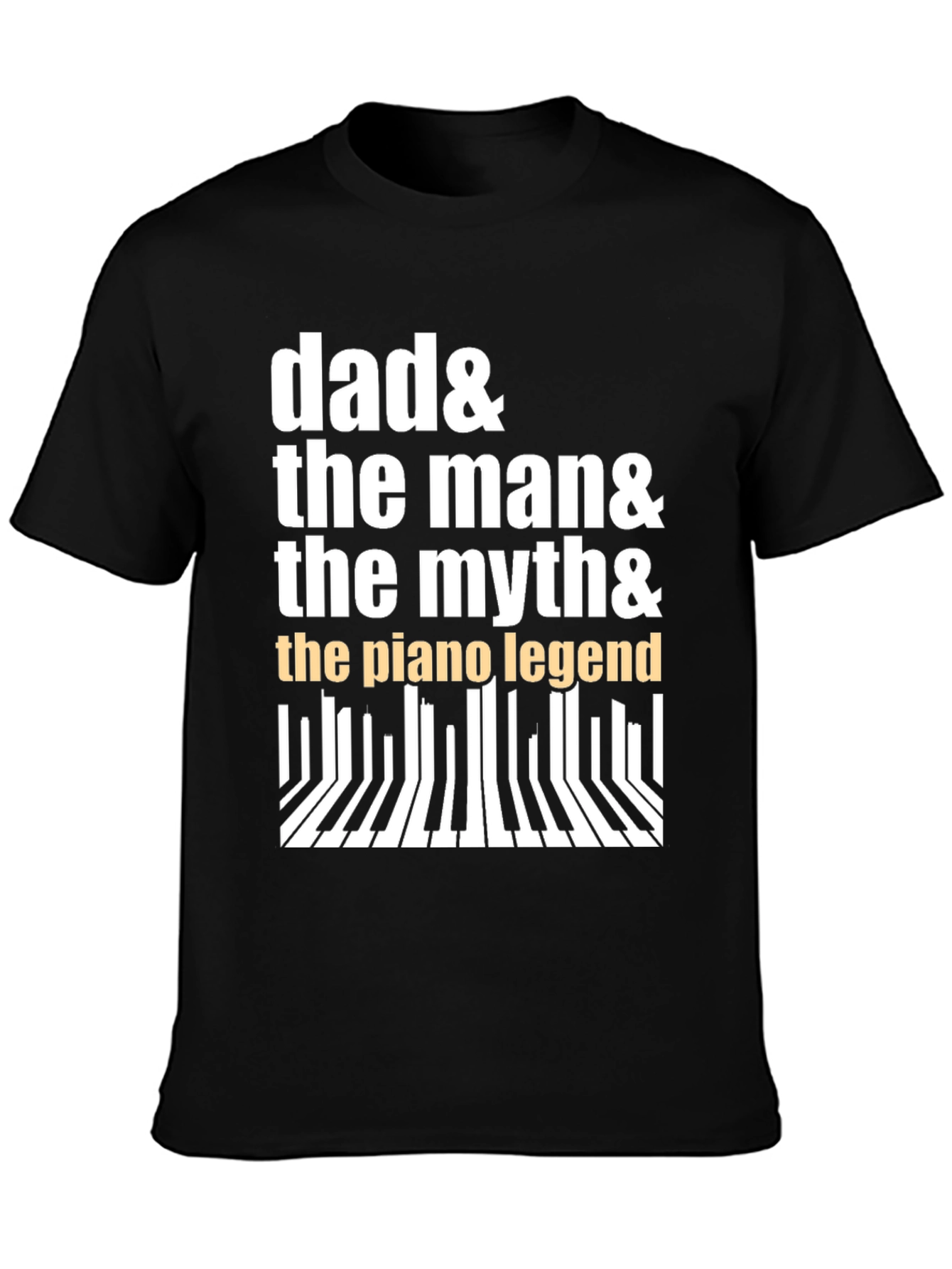 Dad Piano Legend Graphic Tee - Musician Gift