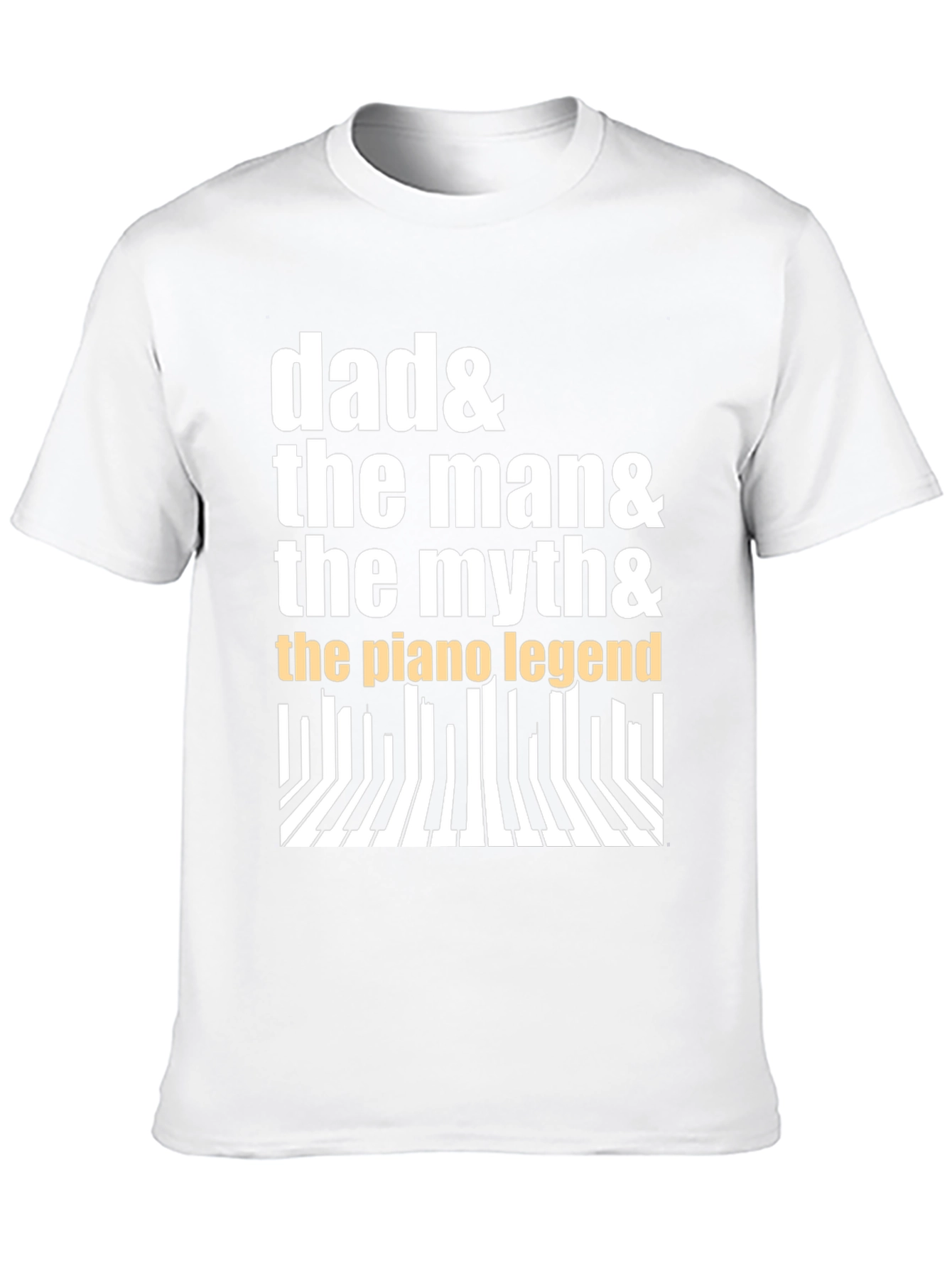 Dad Piano Legend Graphic Tee - Musician Gift
