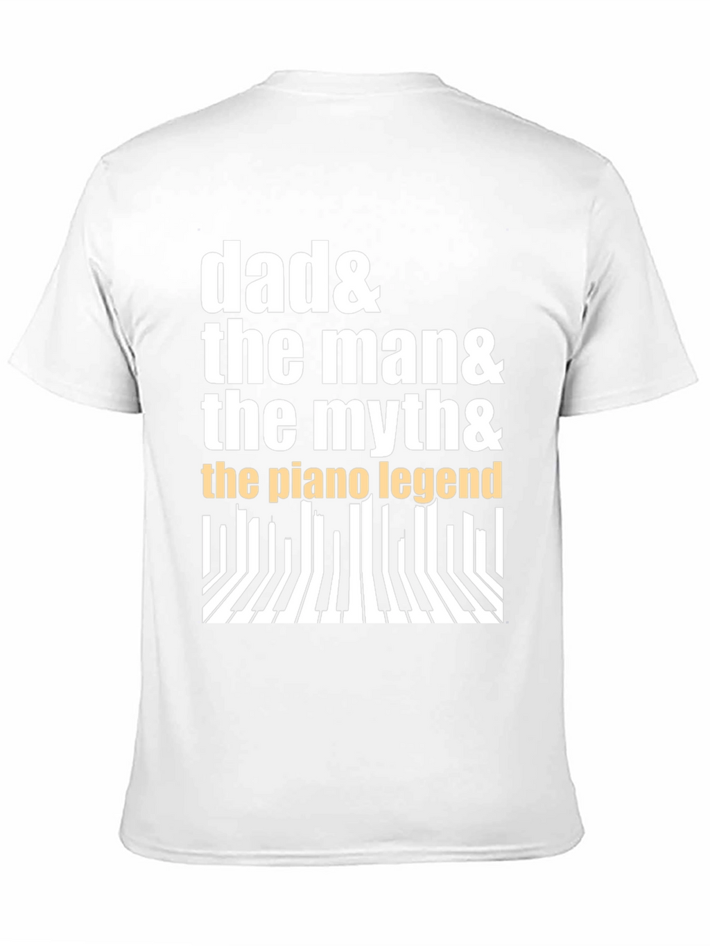 Dad Piano Legend Graphic Tee - Musician Gift