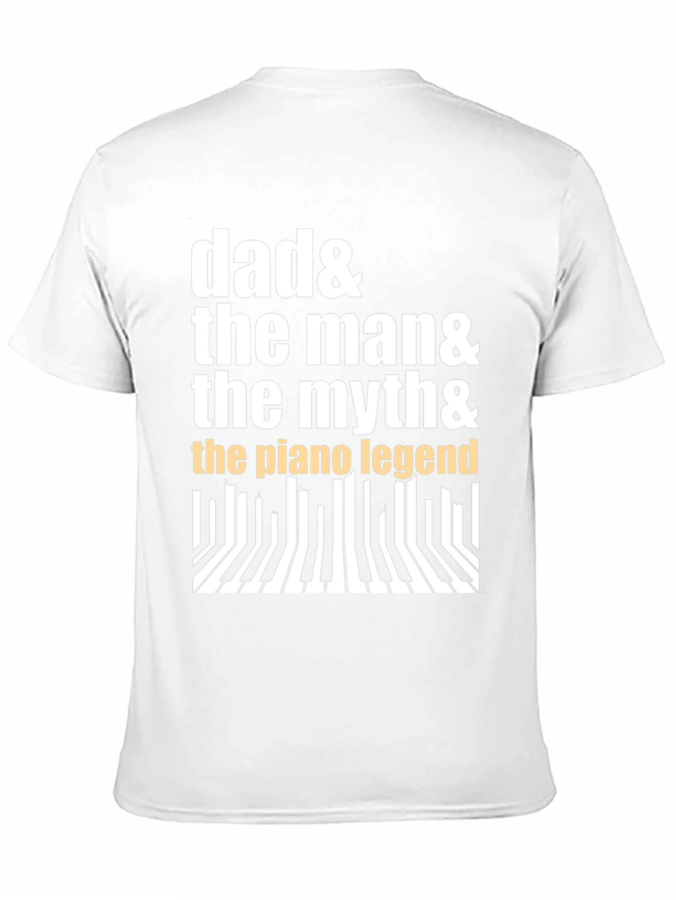 Dad Piano Legend Graphic Tee - Musician Gift