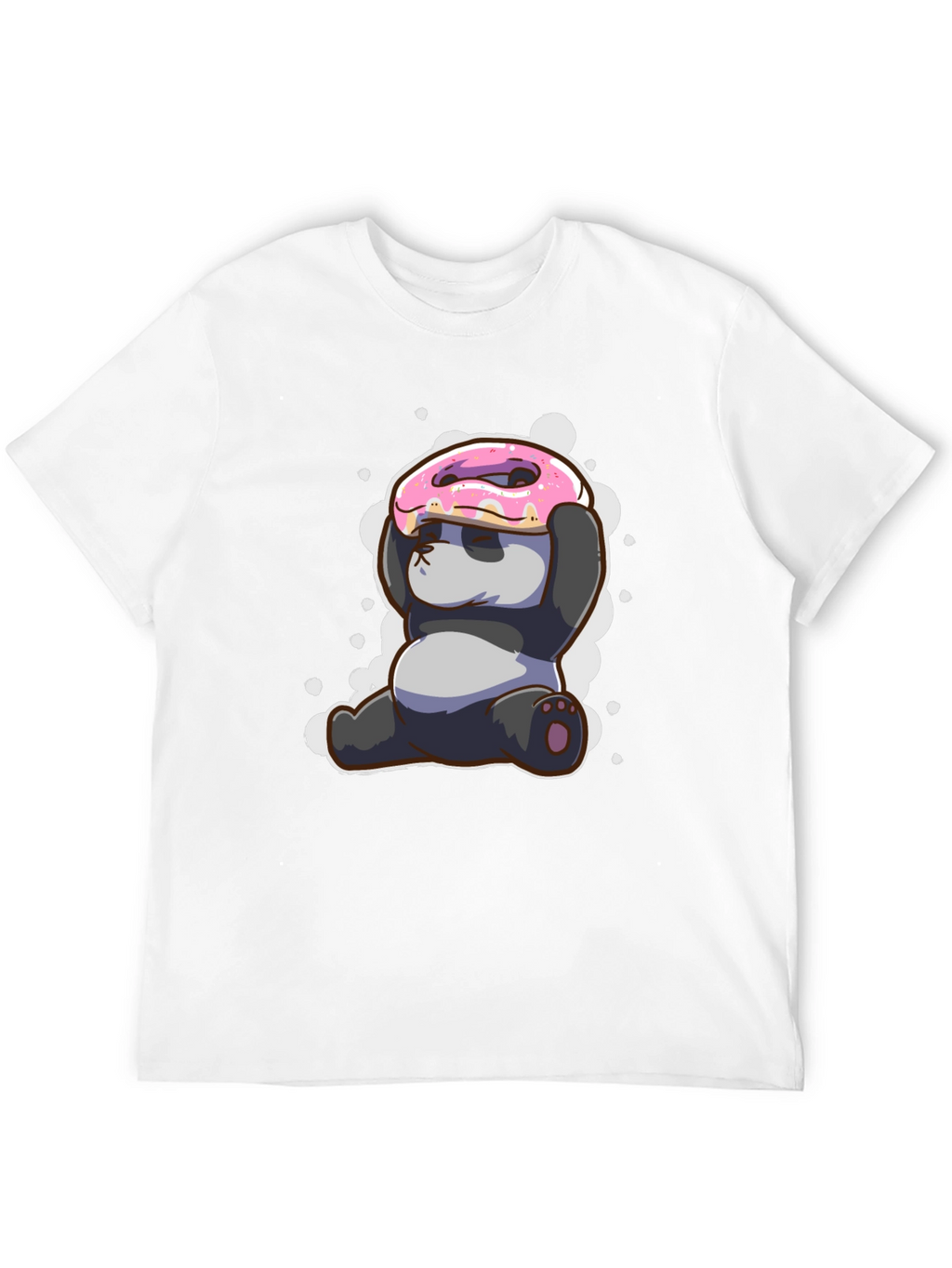 Funny Panda Donut T-Shirt - Cute Cartoon Tee
