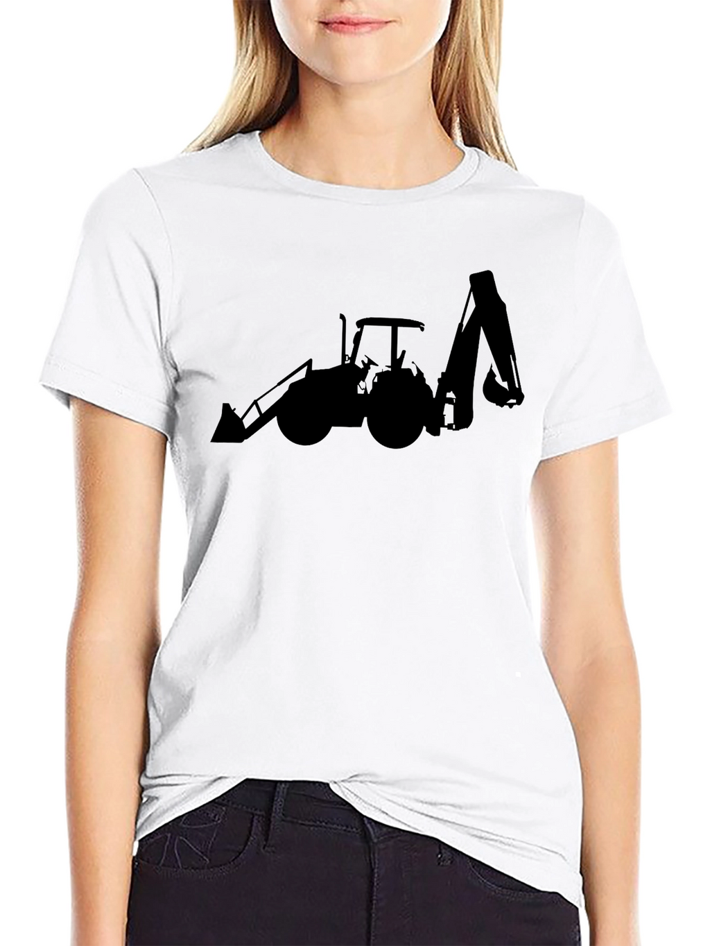 Tractor Silhouette Graphic T-Shirt