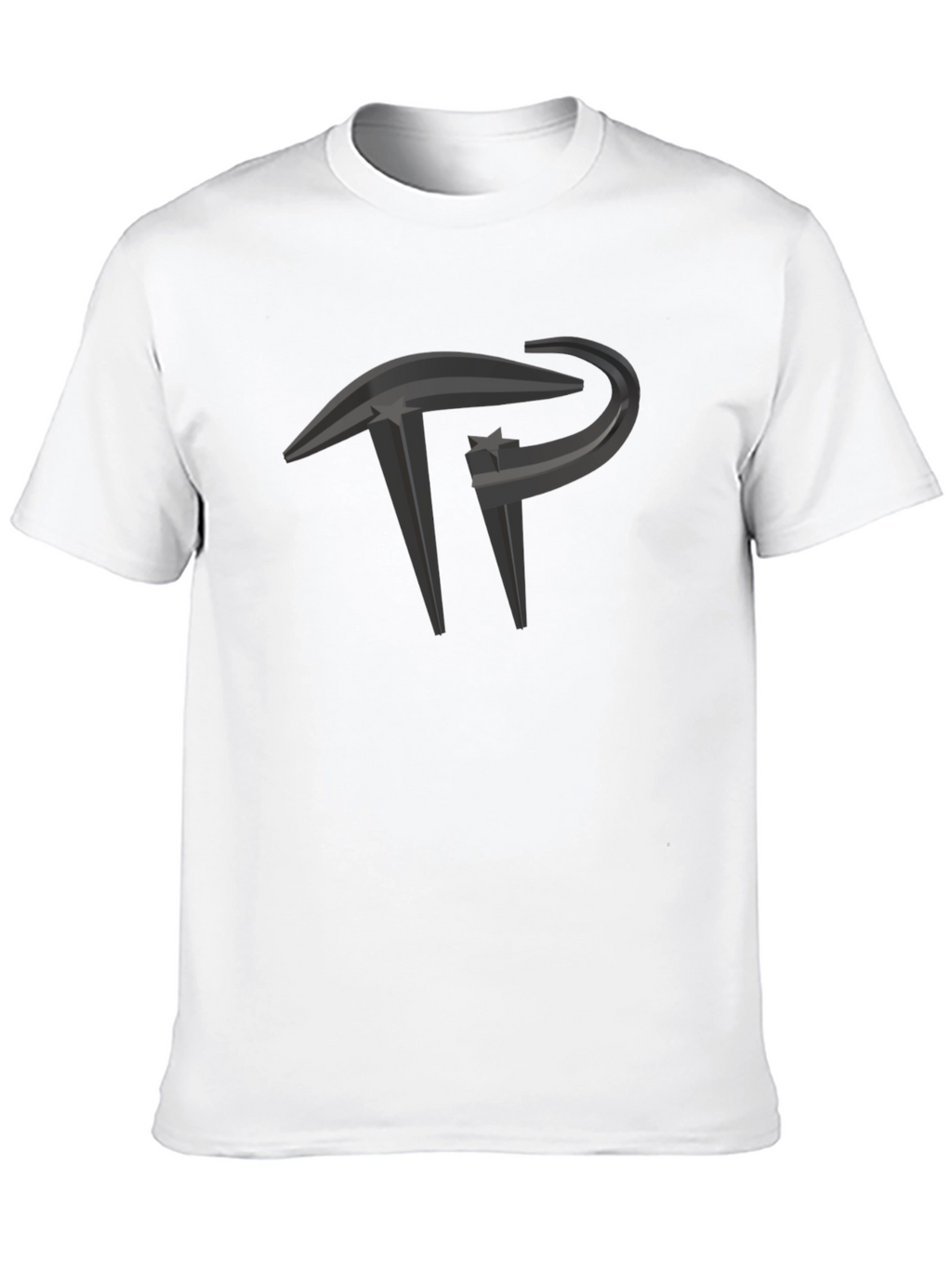 Modern Black T-Shirt with Unique Graphic Design