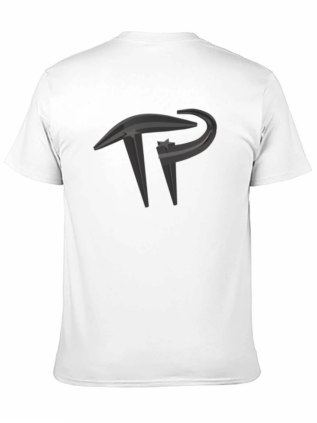 Modern Black T-Shirt with Unique Graphic Design
