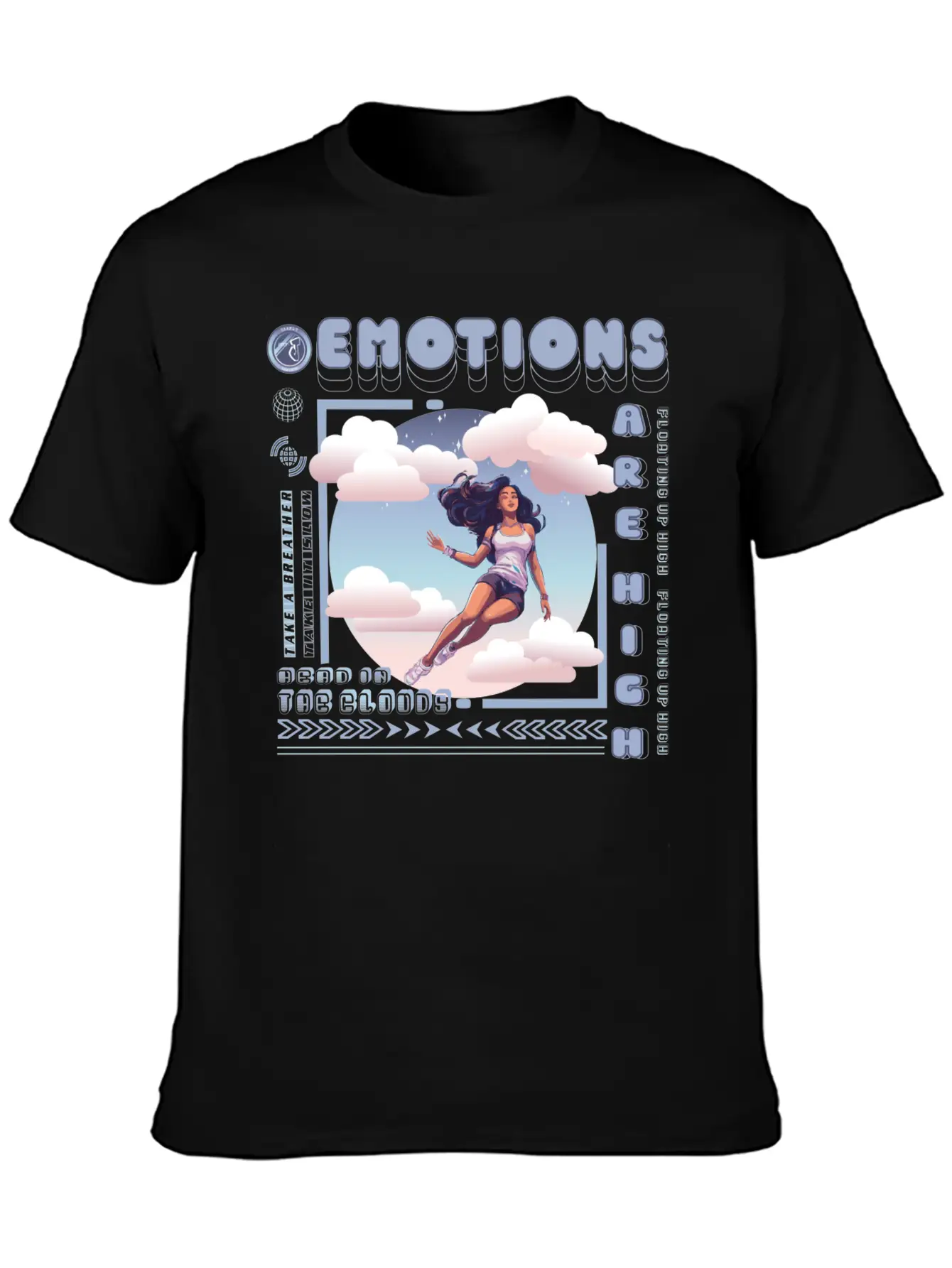 Head In The Clouds Casual Graphic T-Shirt – Simple And Comfortable Daily Wear