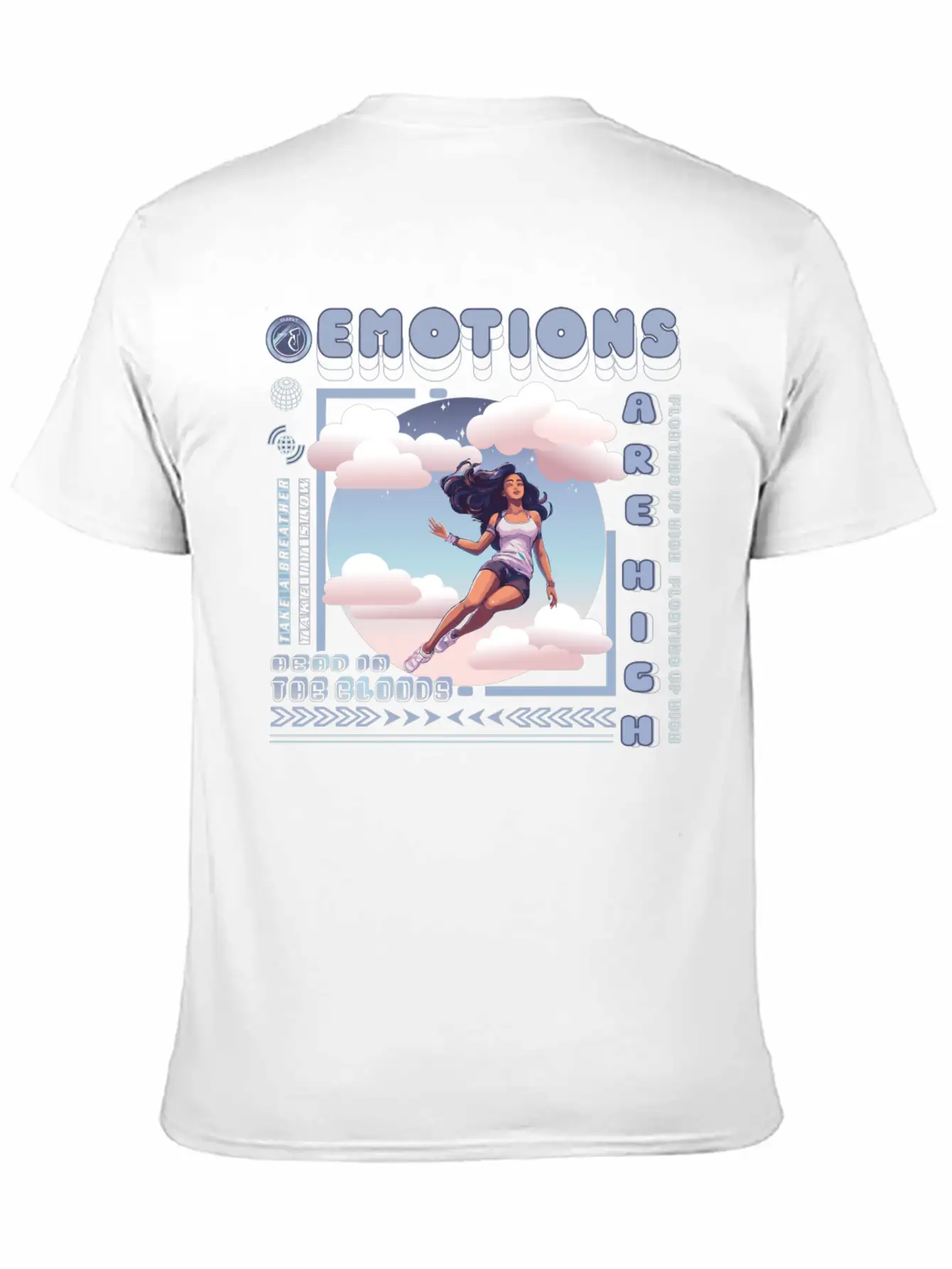 Head In The Clouds Casual Graphic T-Shirt – Simple And Comfortable Daily Wear