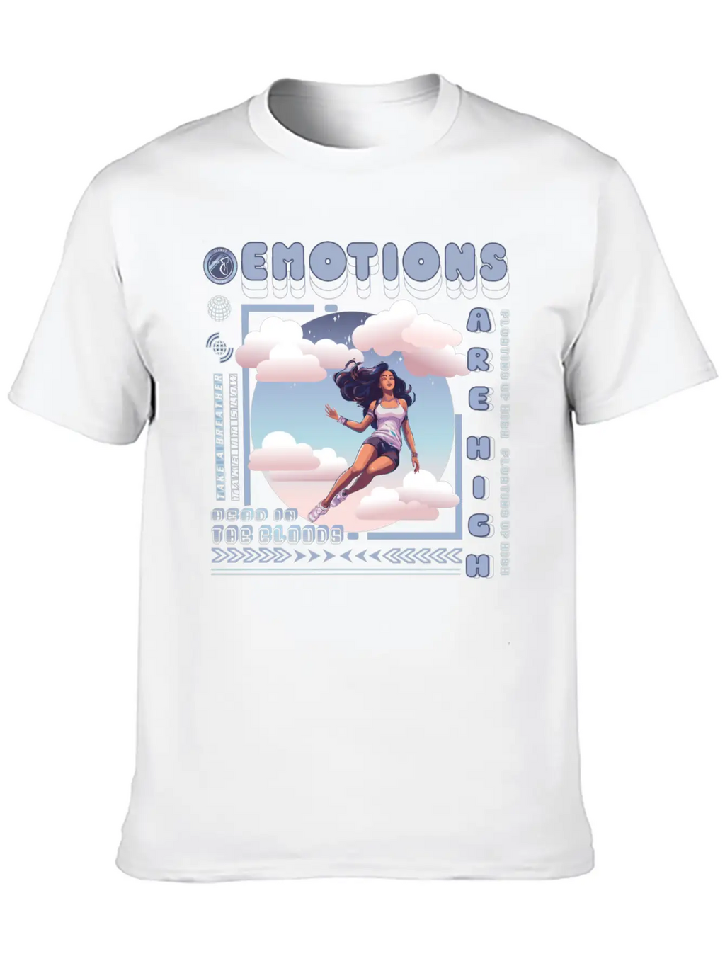 Head In The Clouds Casual Graphic T-Shirt – Simple And Comfortable Daily Wear