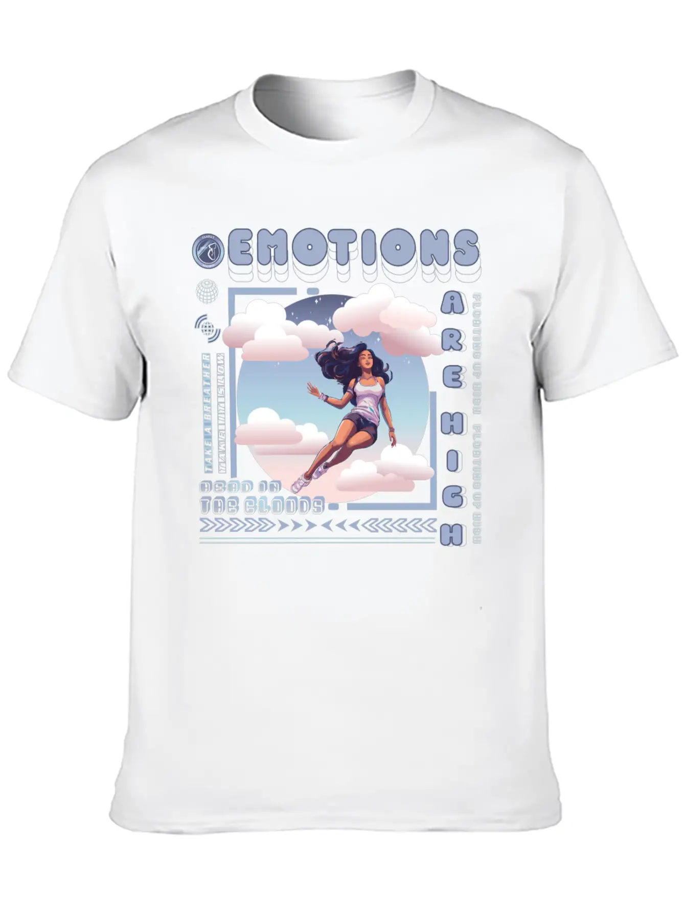 Head In The Clouds Casual Graphic T-Shirt – Simple And Comfortable Daily Wear