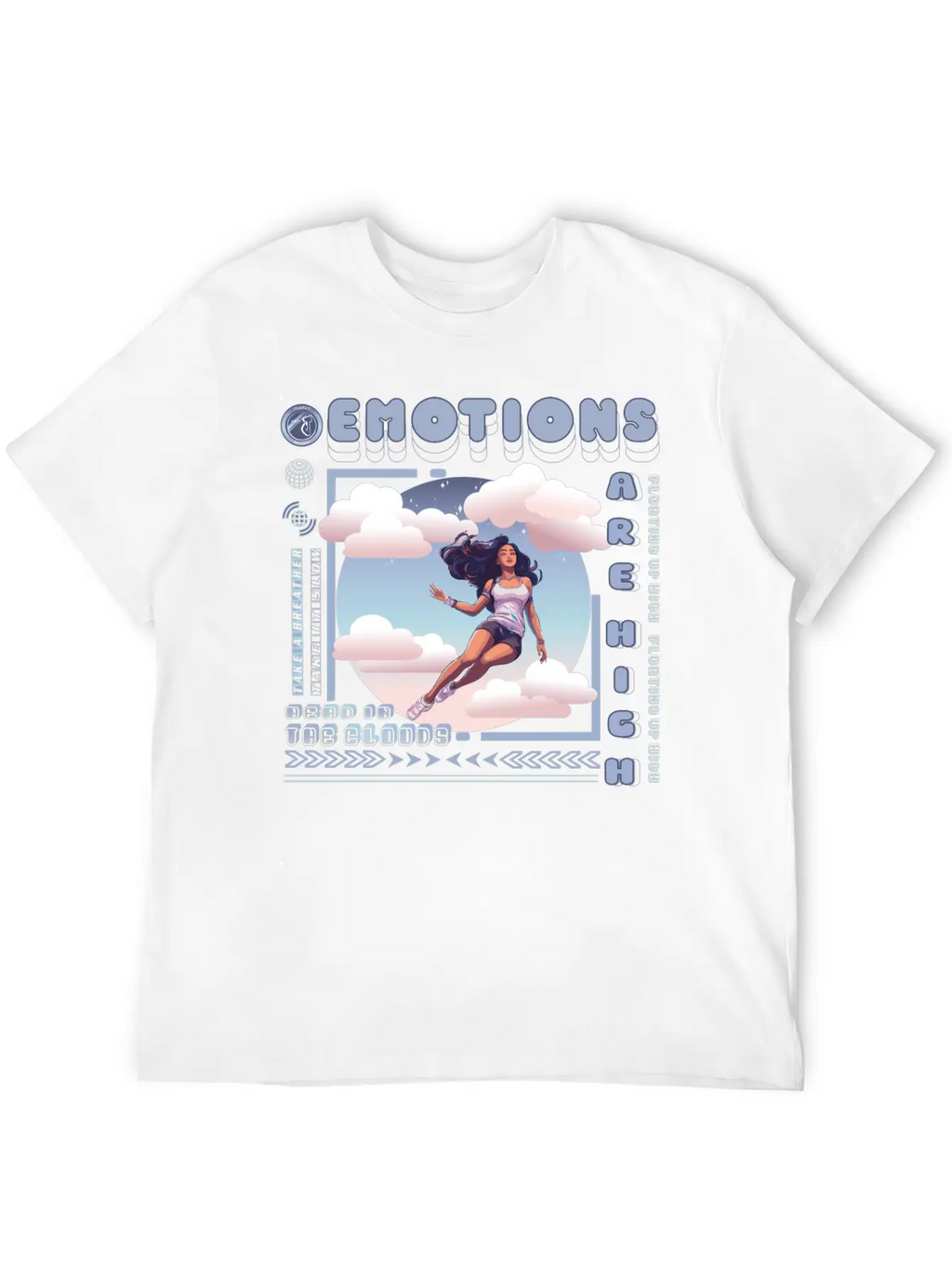 Head In The Clouds Casual Graphic T-Shirt – Simple And Comfortable Daily Wear