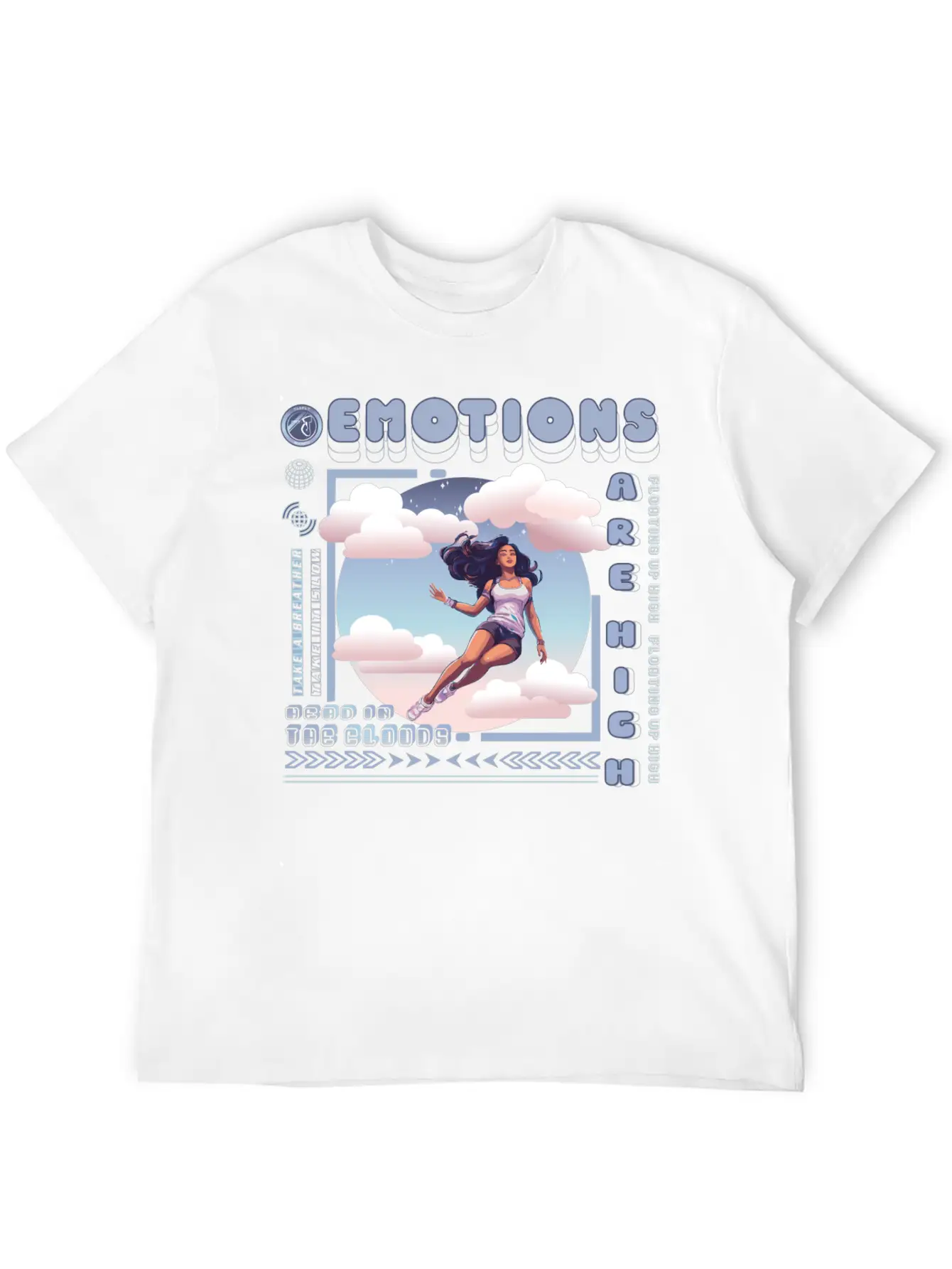 Head In The Clouds Casual Graphic T-Shirt – Simple And Comfortable Daily Wear