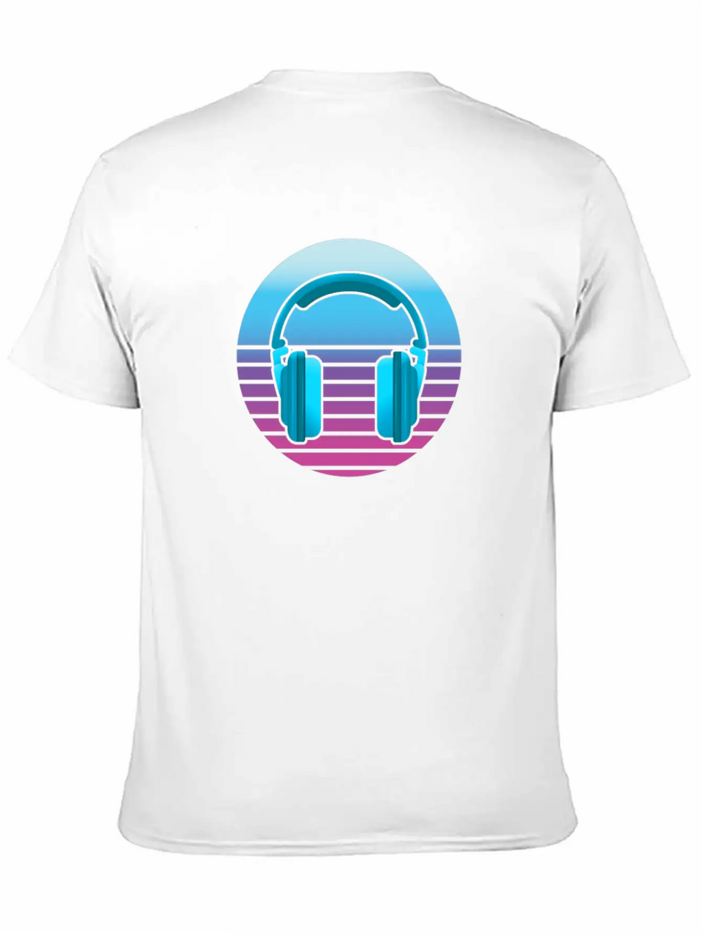 Headphone Music Unisex Casual T-Shirt – Clean Design For Daily Comfort