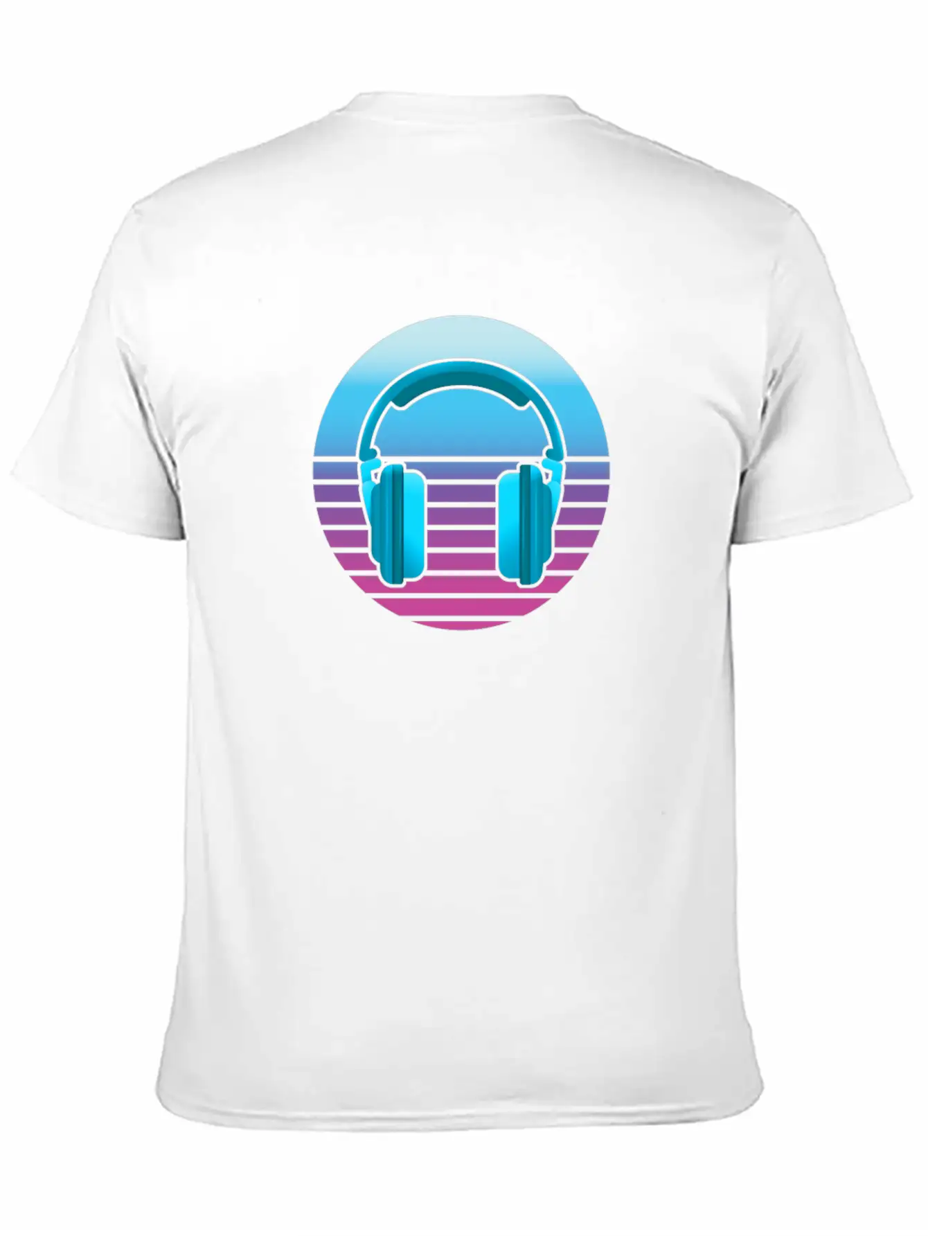 Headphone Music Unisex Casual T-Shirt – Clean Design For Daily Comfort