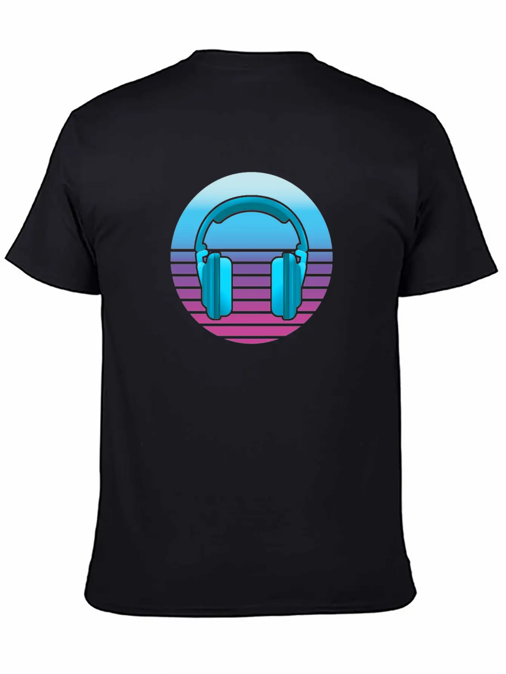 Headphone Music Unisex Casual T-Shirt – Clean Design For Daily Comfort