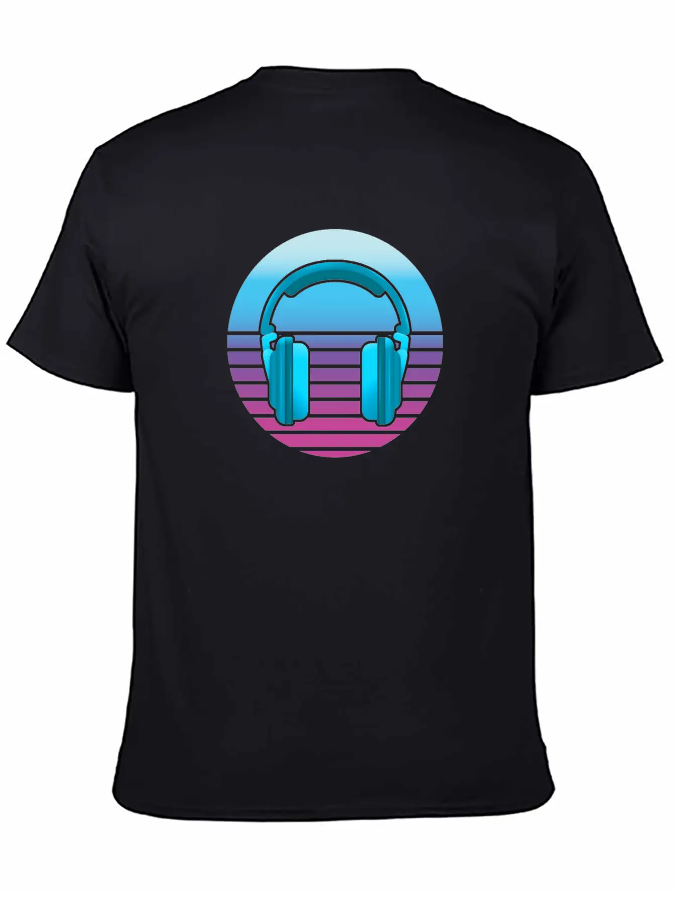 Headphone Music Unisex Casual T-Shirt – Clean Design For Daily Comfort