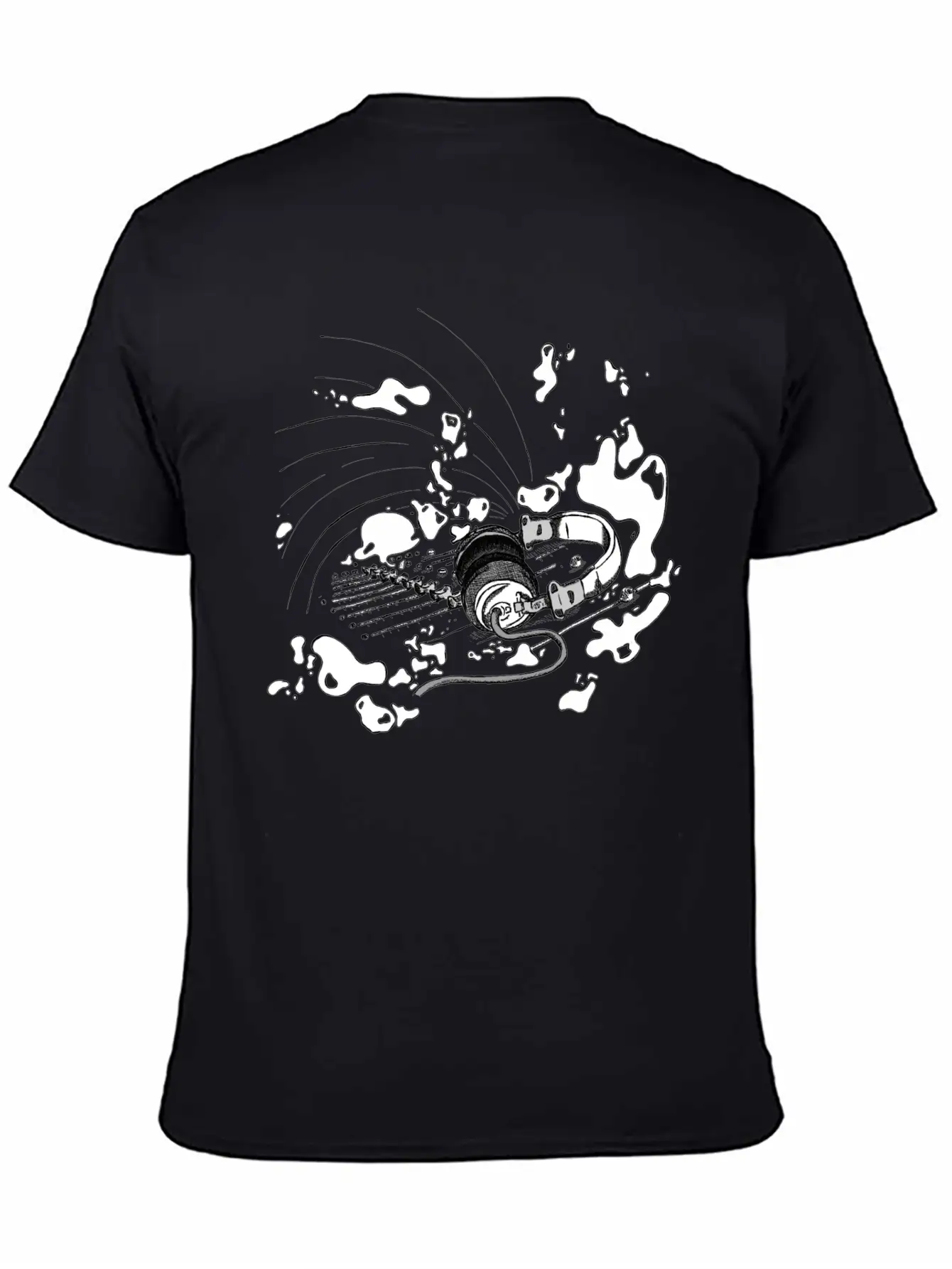 Headphone Splash Unisex Casual T-Shirt – Clean Design For Daily Comfort