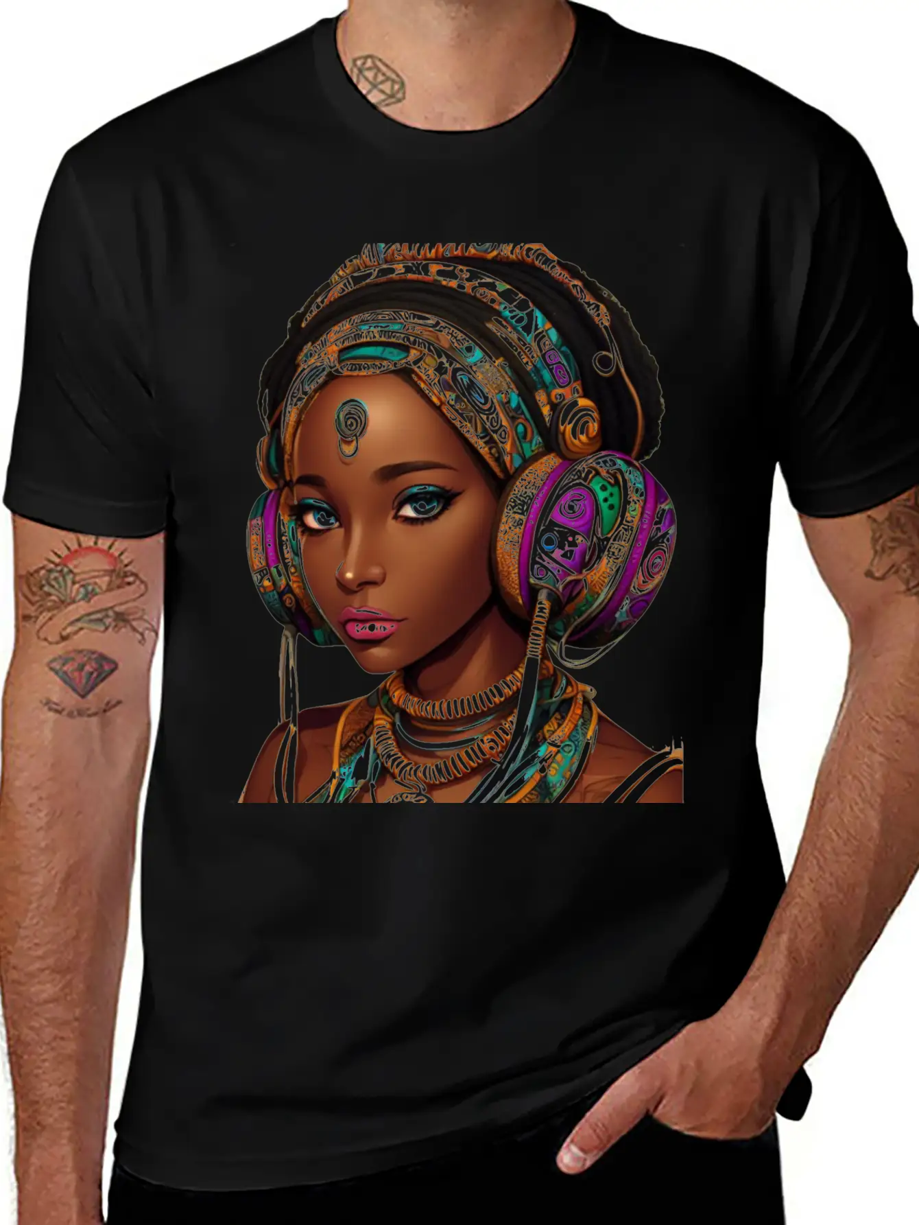 HEADPHONES AND HEADS Unisex Casual T-Shirt – Clean Design For Daily Comfort