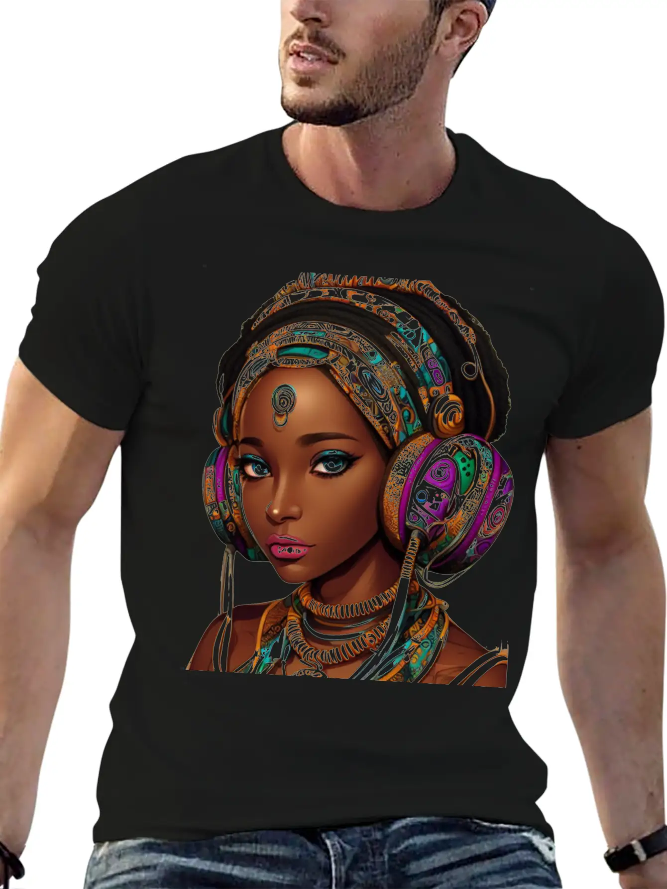 HEADPHONES AND HEADS Unisex Casual T-Shirt – Clean Design For Daily Comfort