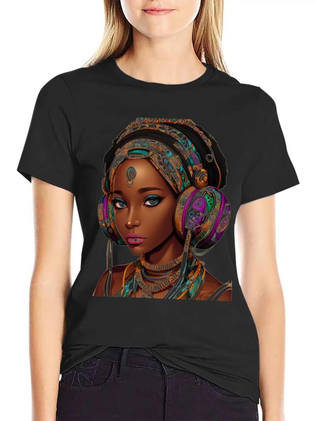 HEADPHONES AND HEADS Unisex Casual T-Shirt – Clean Design For Daily Comfort