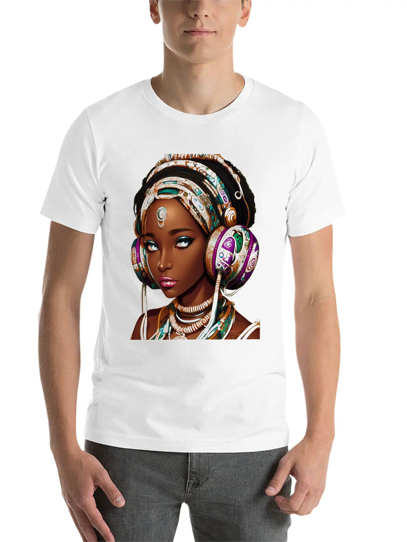 HEADPHONES AND HEADS Unisex Casual T-Shirt – Clean Design For Daily Comfort