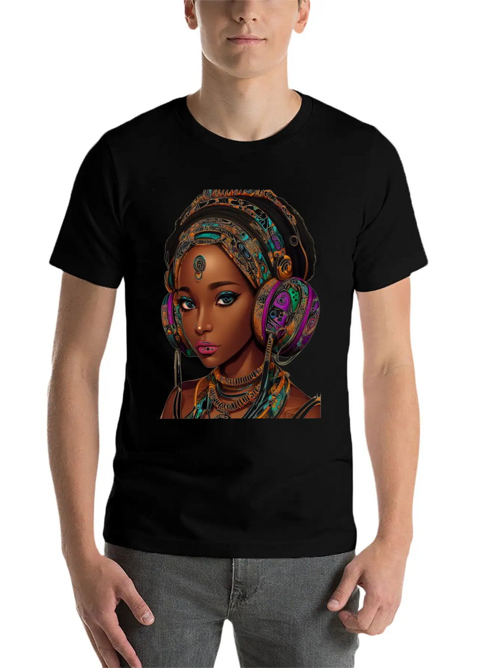 HEADPHONES AND HEADS Unisex Casual T-Shirt – Clean Design For Daily Comfort
