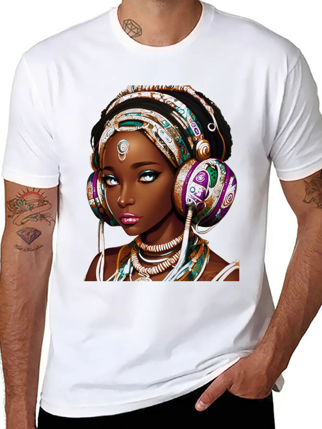 HEADPHONES AND HEADS Unisex Casual T-Shirt – Clean Design For Daily Comfort