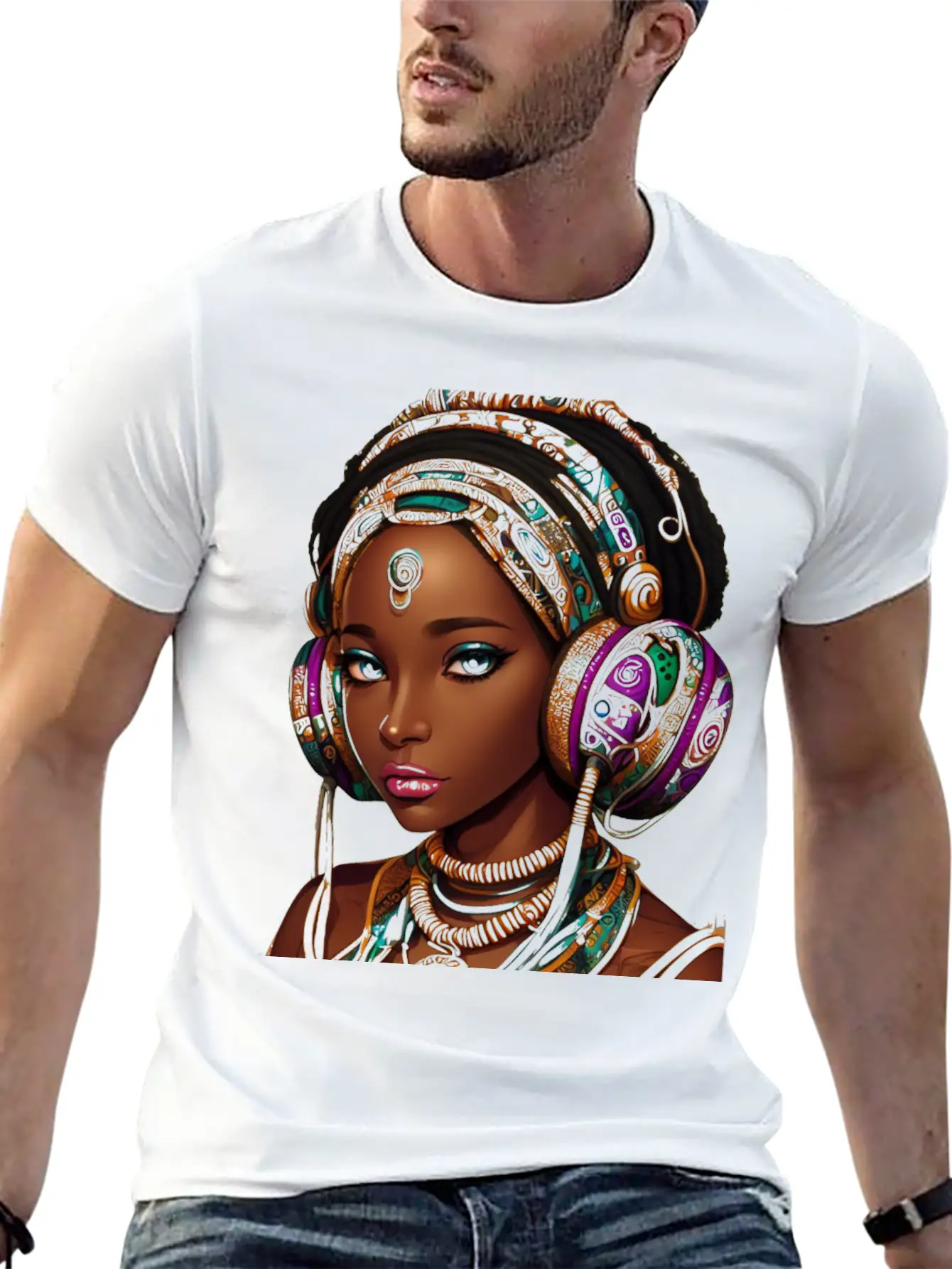 HEADPHONES AND HEADS Unisex Casual T-Shirt – Clean Design For Daily Comfort