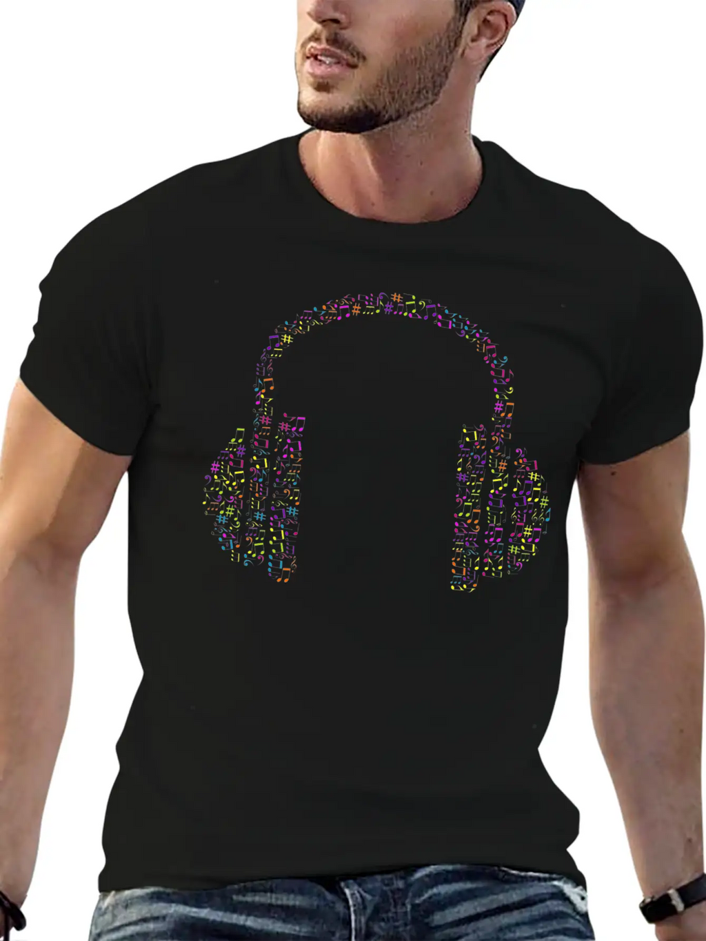 Headphones Essential Cotton Tee For Daily Outfits – Unisex Style