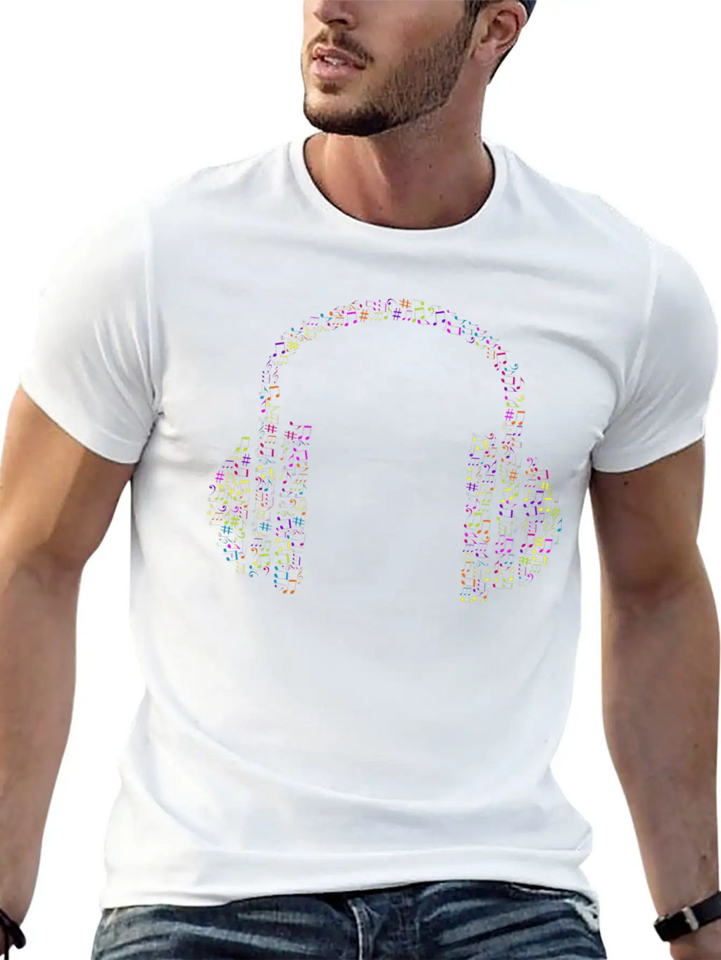 Headphones Essential Cotton Tee For Daily Outfits – Unisex Style