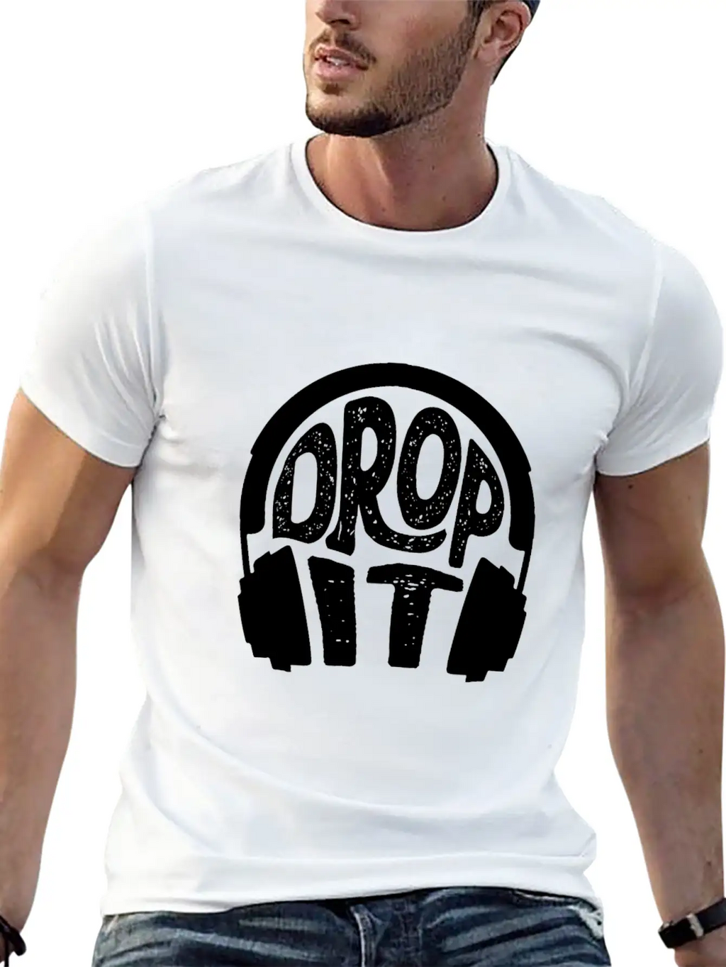 Headphones Music Casual Graphic T-Shirt – Simple And Comfortable Daily Wear