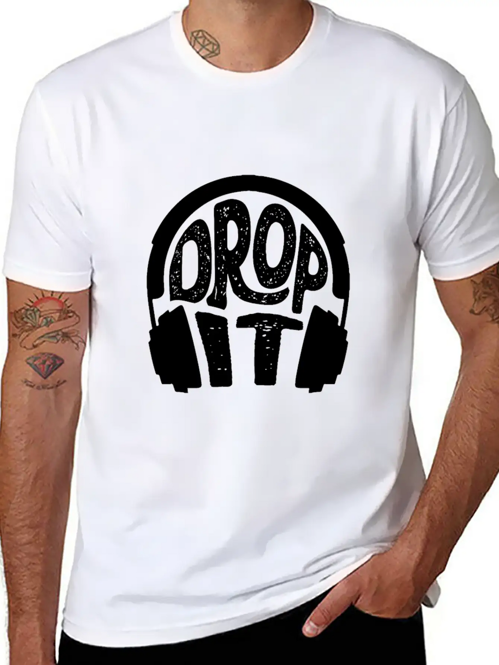 Headphones Music Casual Graphic T-Shirt – Simple And Comfortable Daily Wear
