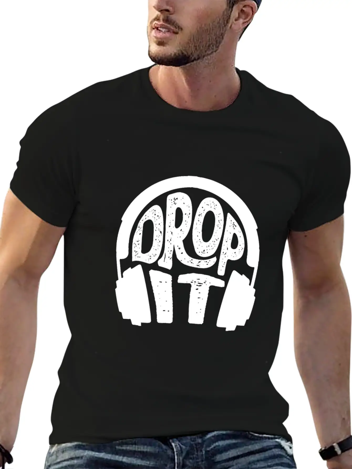 Headphones Music Casual Graphic T-Shirt – Simple And Comfortable Daily Wear