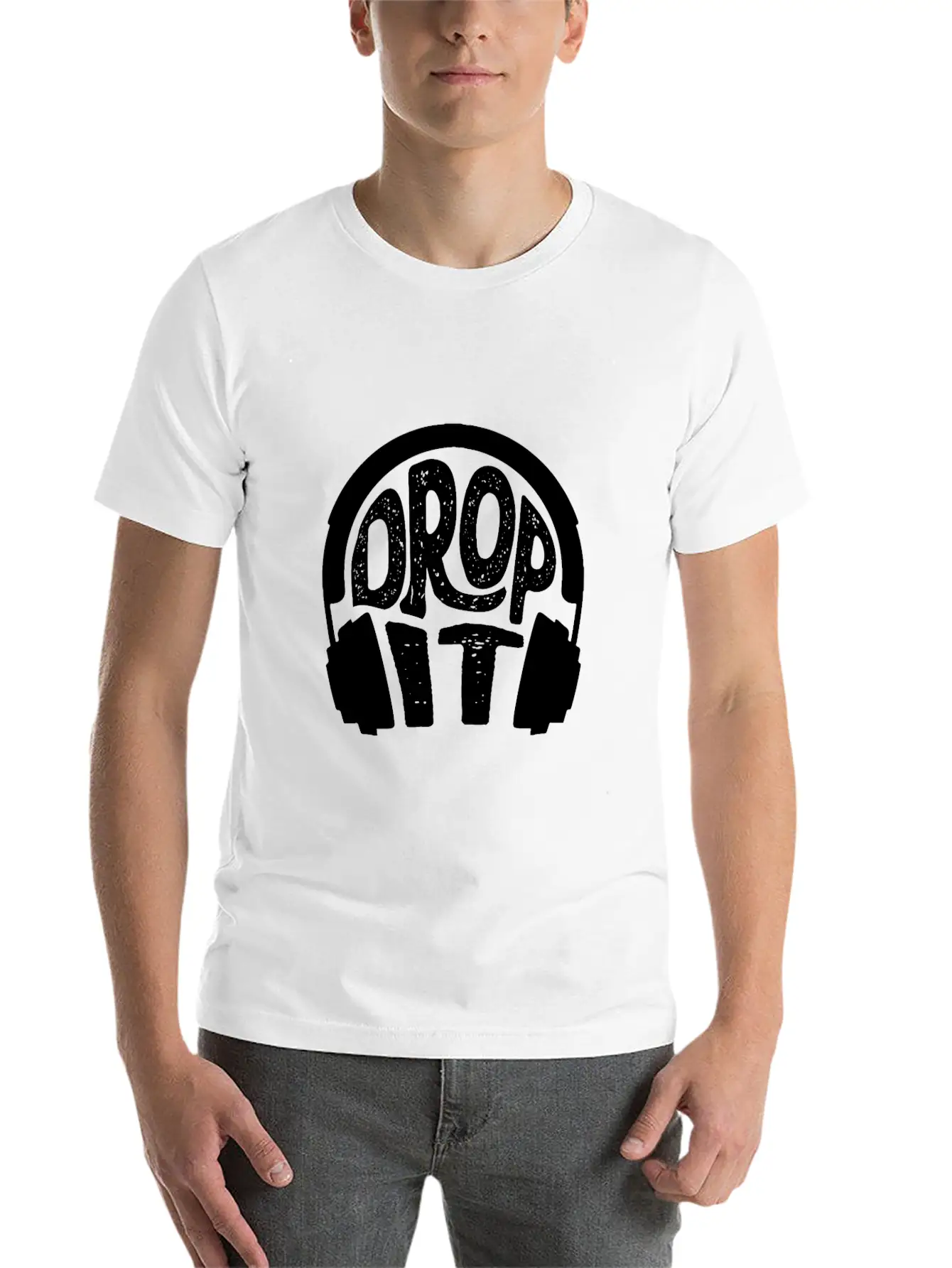 Headphones Music Casual Graphic T-Shirt – Simple And Comfortable Daily Wear